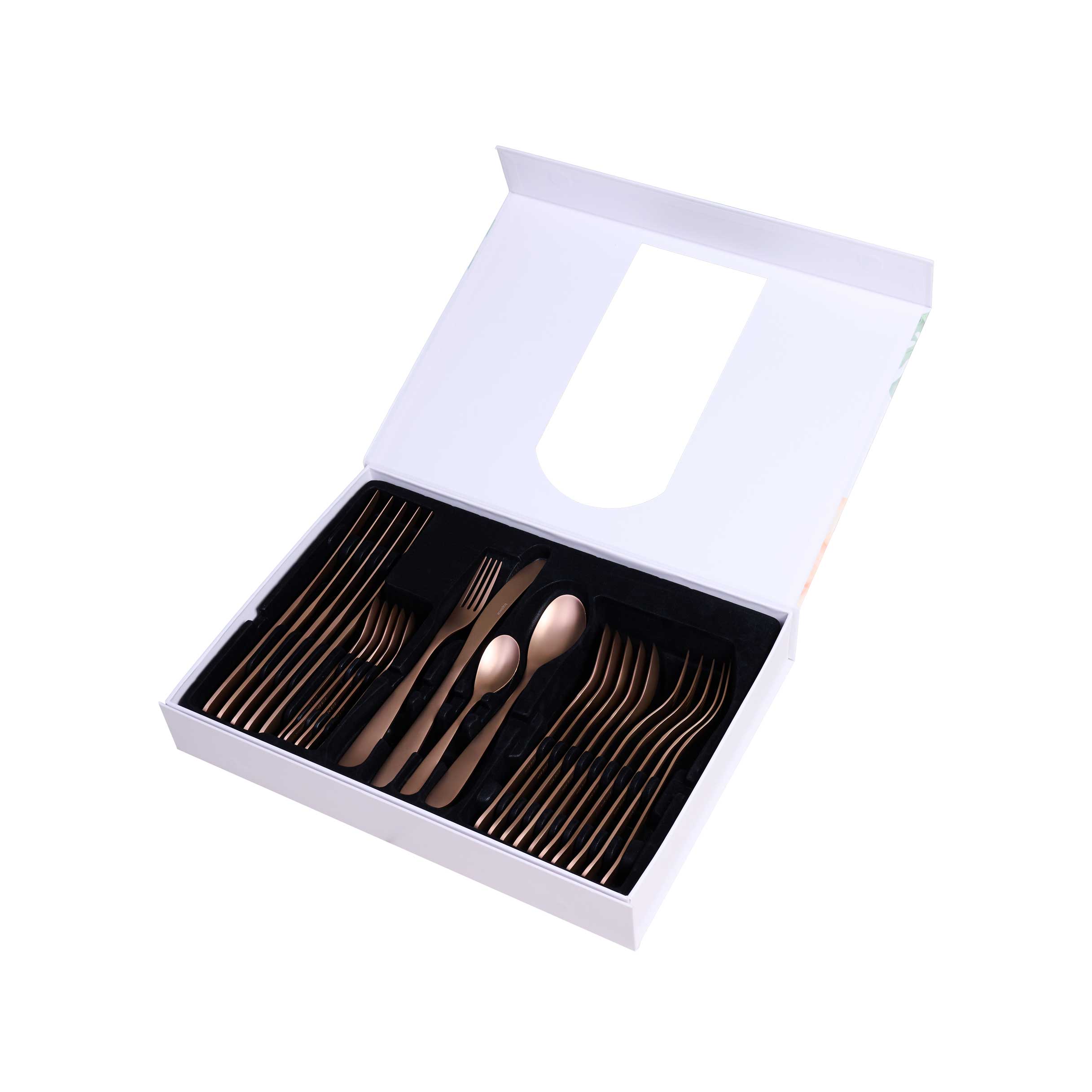 Equinox 24Pcs Cutlery Set - Ophera Copper