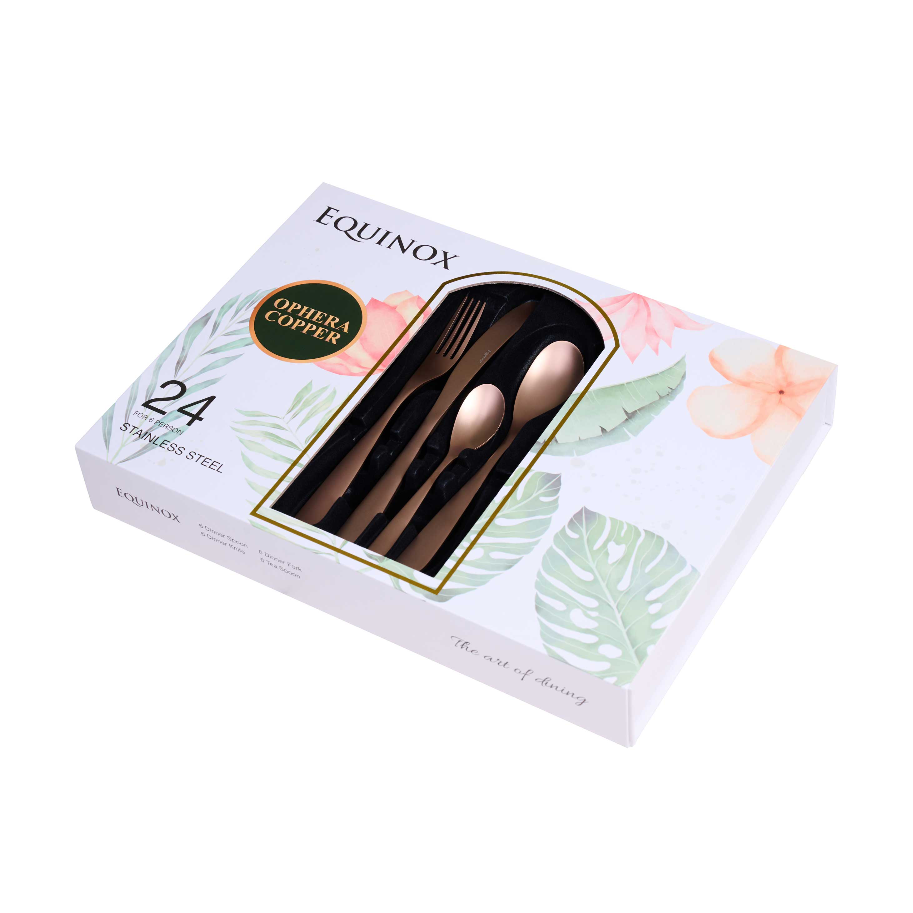 Equinox 24Pcs Cutlery Set - Ophera Copper