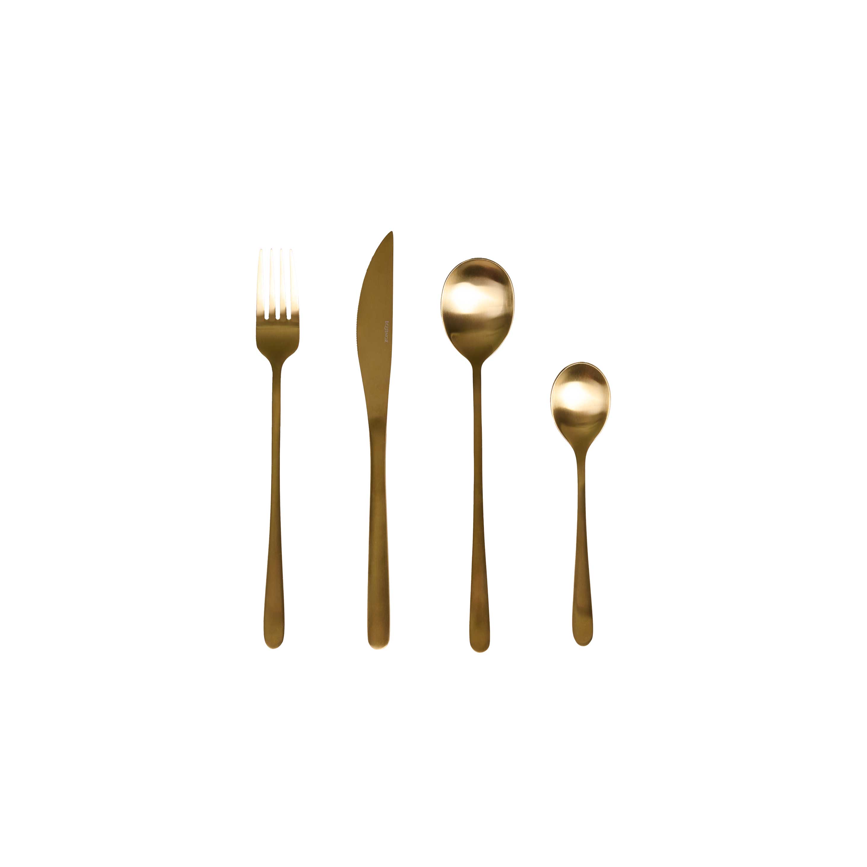 Equinox 24Pcs Cutlery Set - Zafira Gold