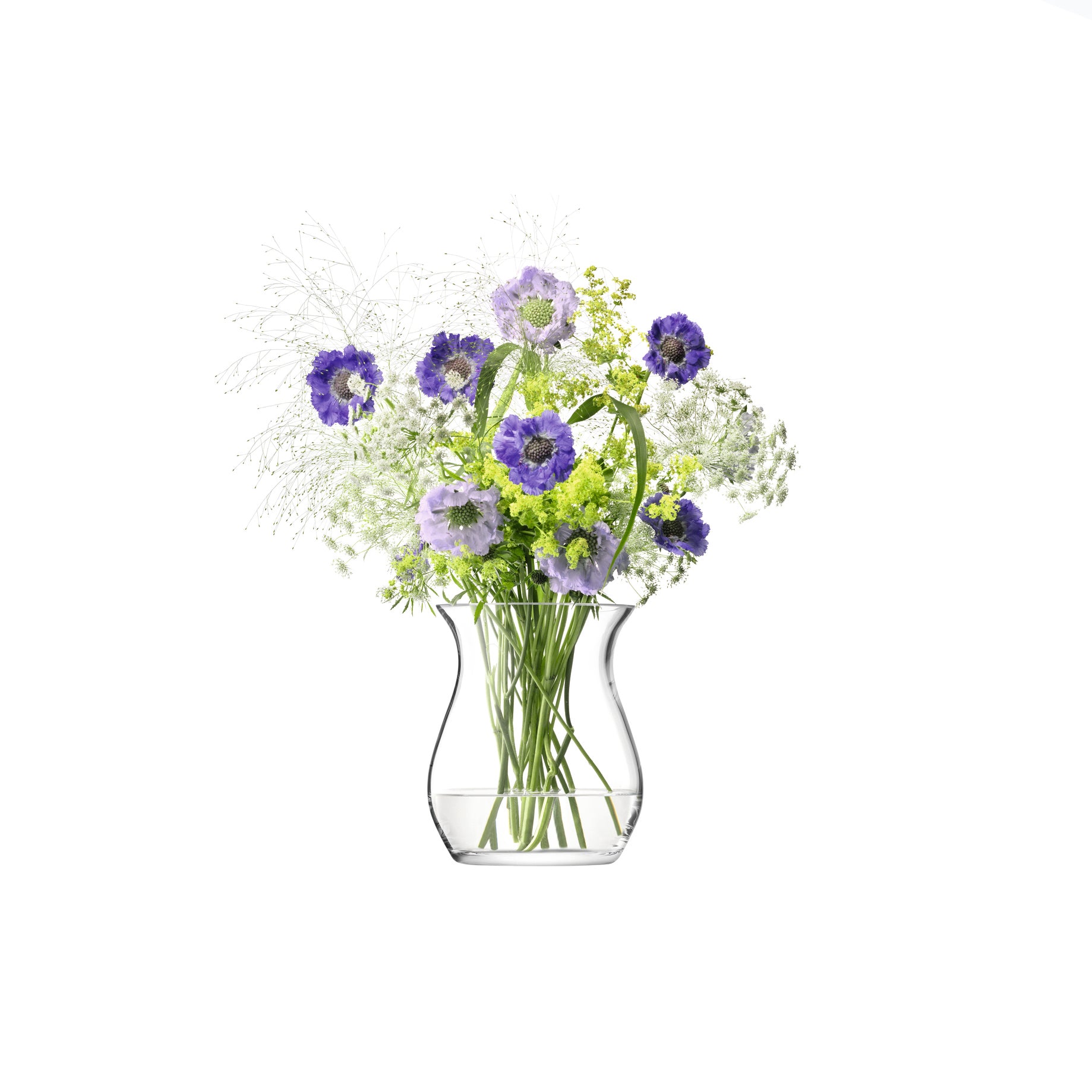 LSA International Flower Open Posy Vase H23cm - Clear