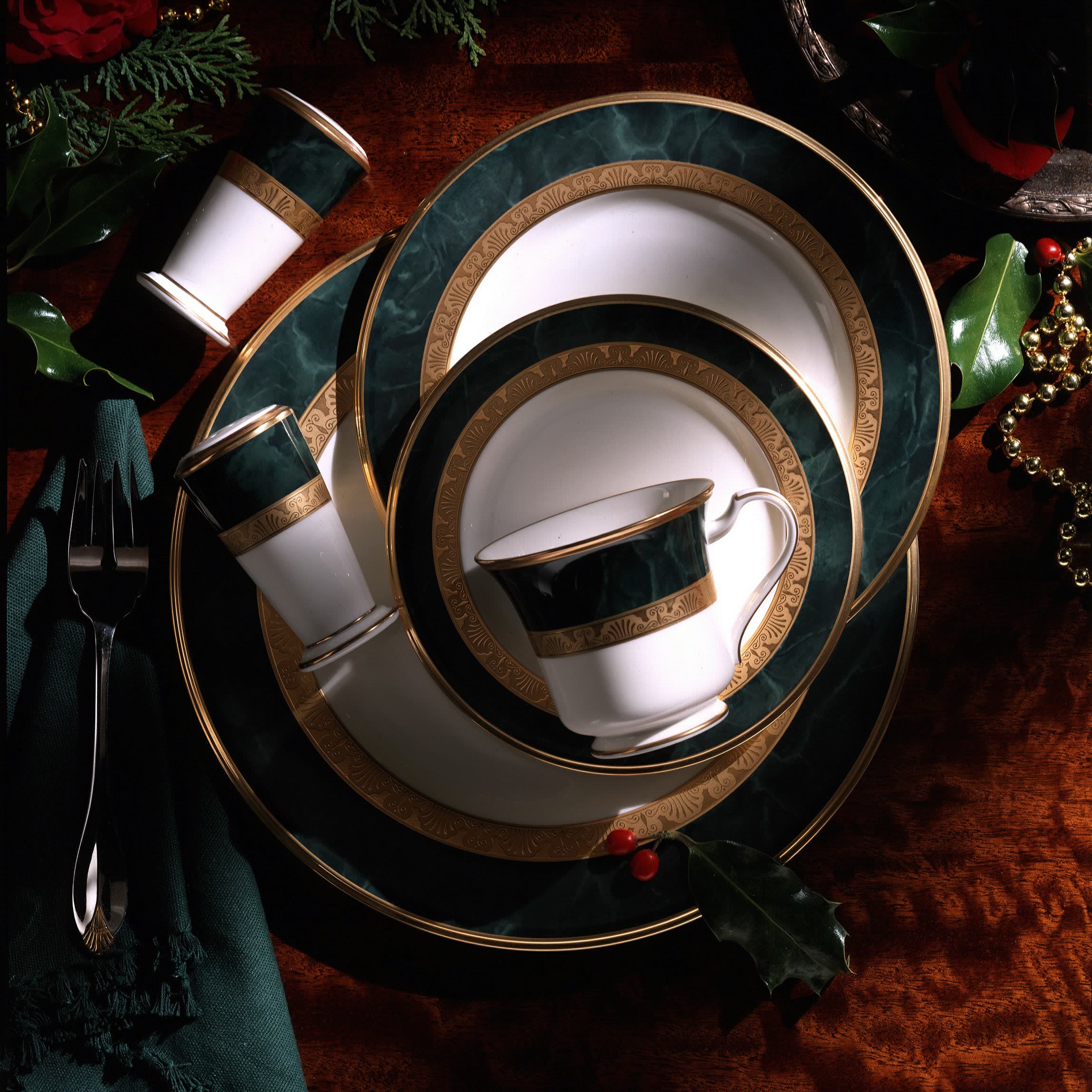 Noritake 96Pcs Dinner & Tea Set for 12 Person - Fitzgerald