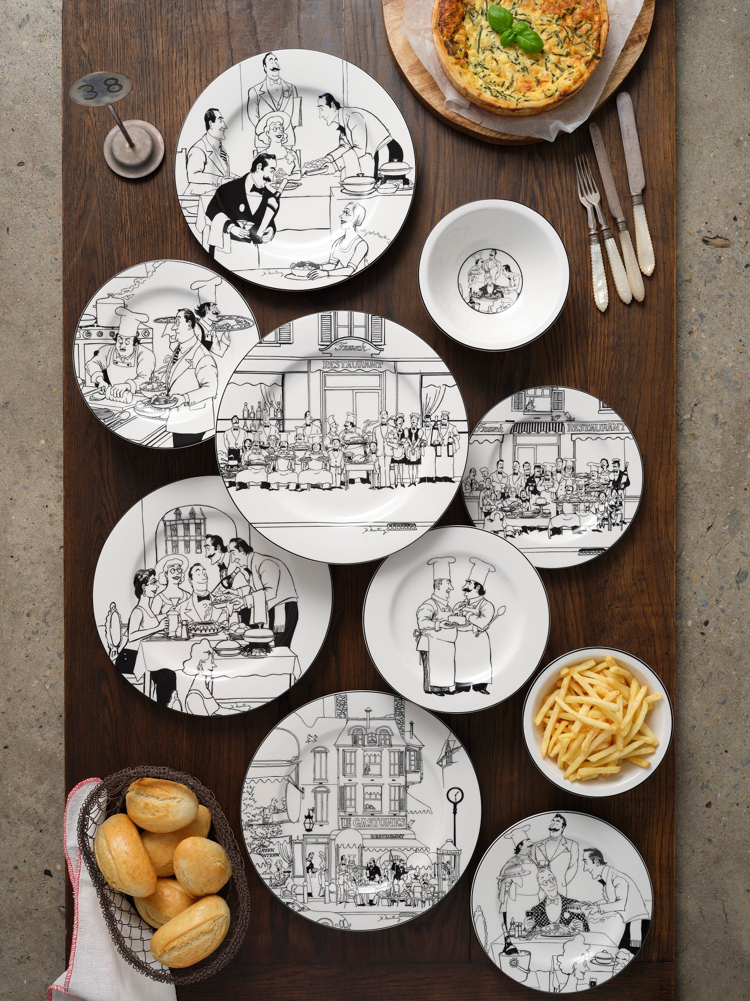 Noritake 4Pcs Mug Set-Le Restaurant