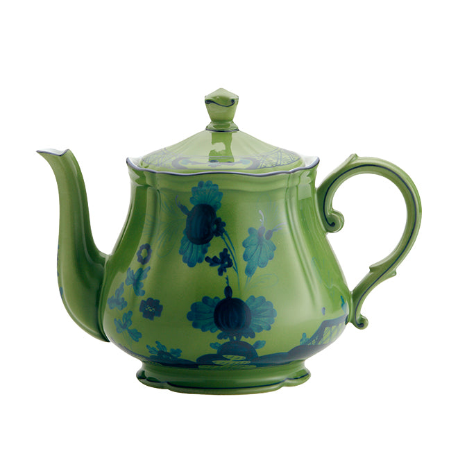 Ginori 1735 Teapot With Cover - Oriente Italiano Malachite