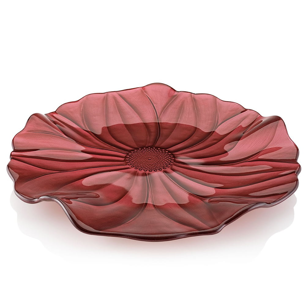 IVV Magnolia Plate Pearly Red Decoration