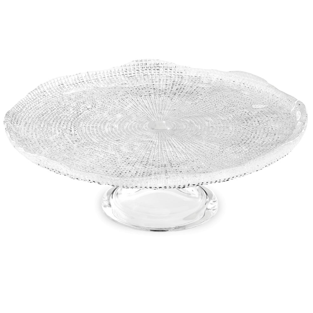IVV Diamante Footed Cake Plate - Clear