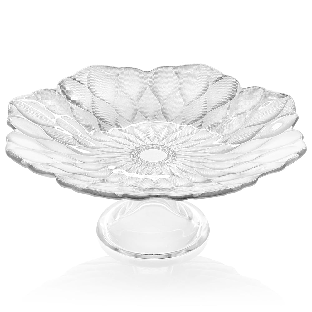 IVV Loto Footed Cake Plate Pearly White Decoration