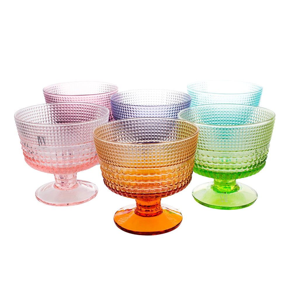IVV Speedy Set of 6 Individual Footed Bowls - Assorted Colors