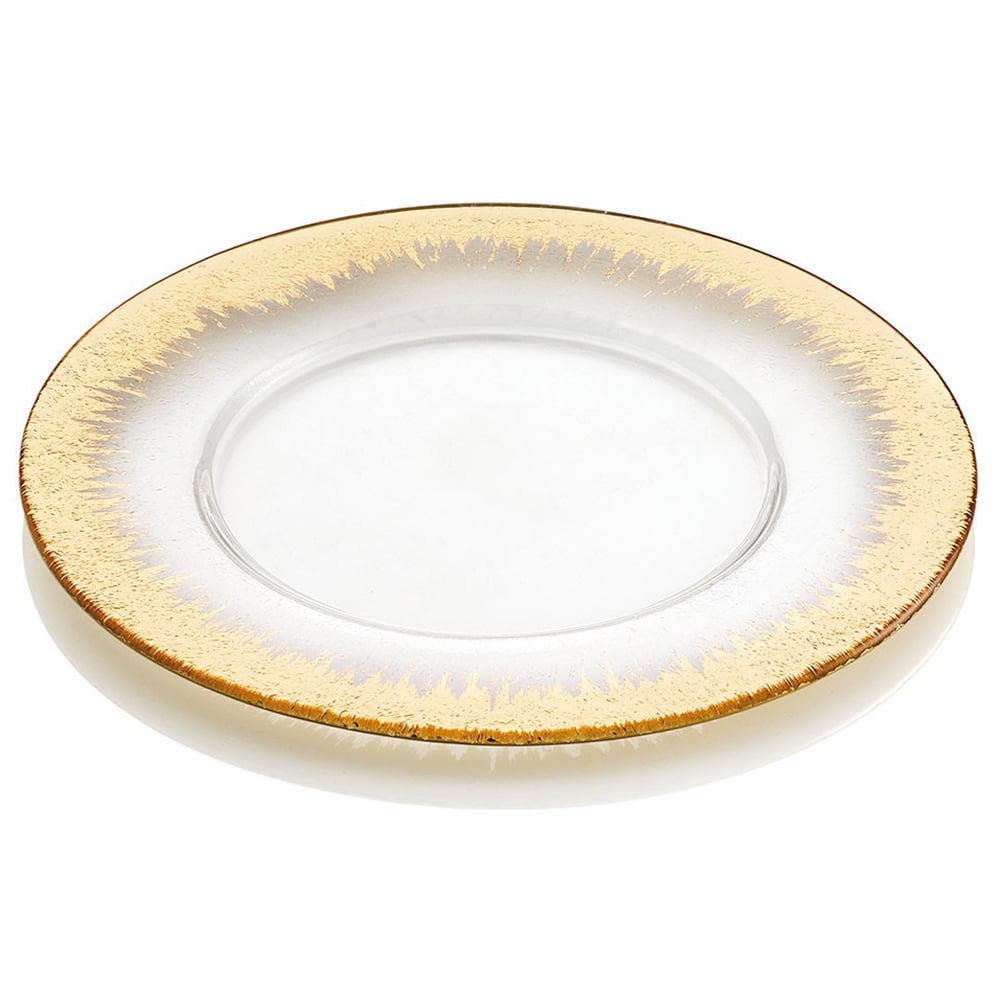 IVV Orizzonte Charger Cm.34 Clear - Gold Decoration