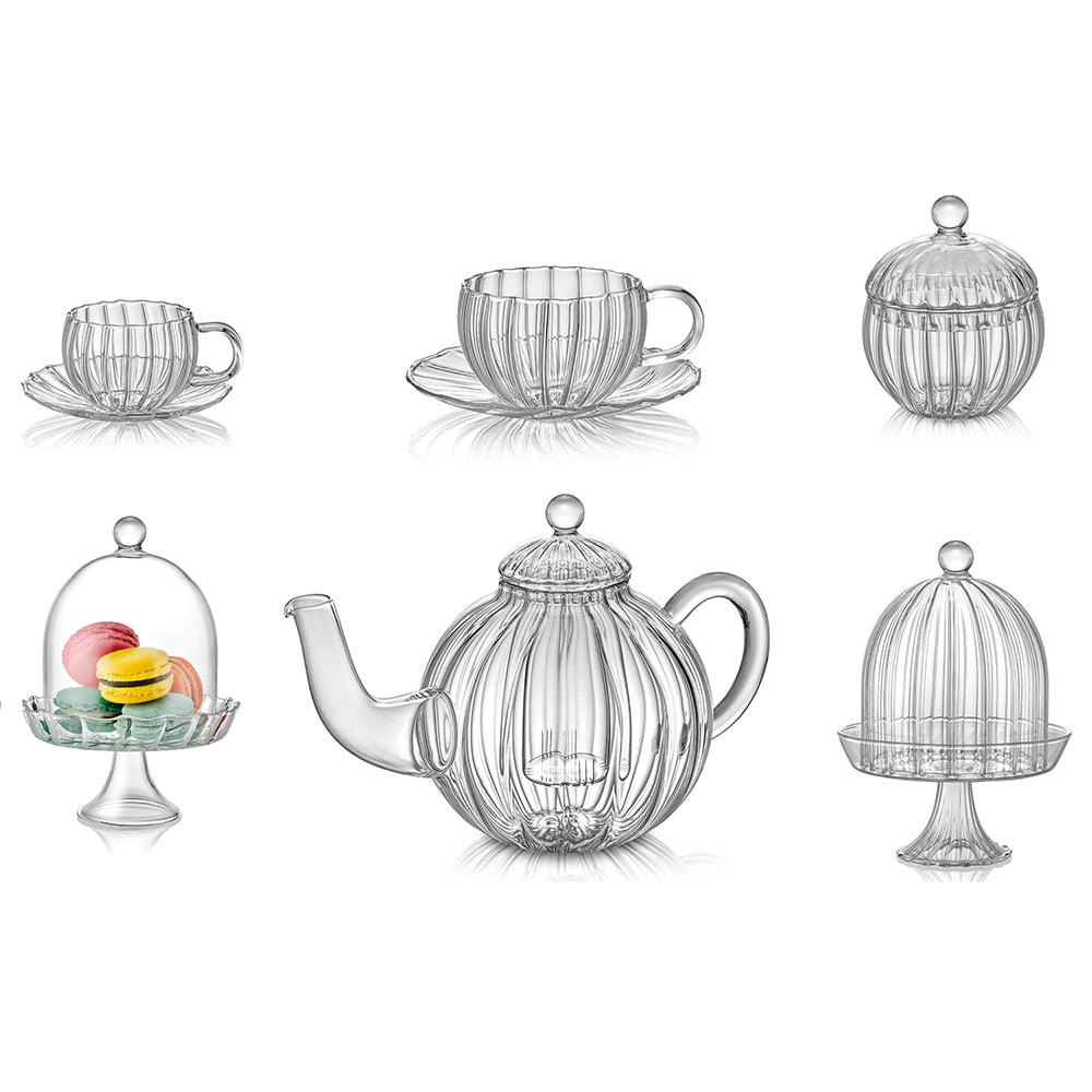 IVV Coffee & Tea Set 2 Espresso Cup With Saucer - Optic Clear