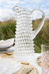 HOBNAIL JUG TALL 1000ML (CRYSTAL)