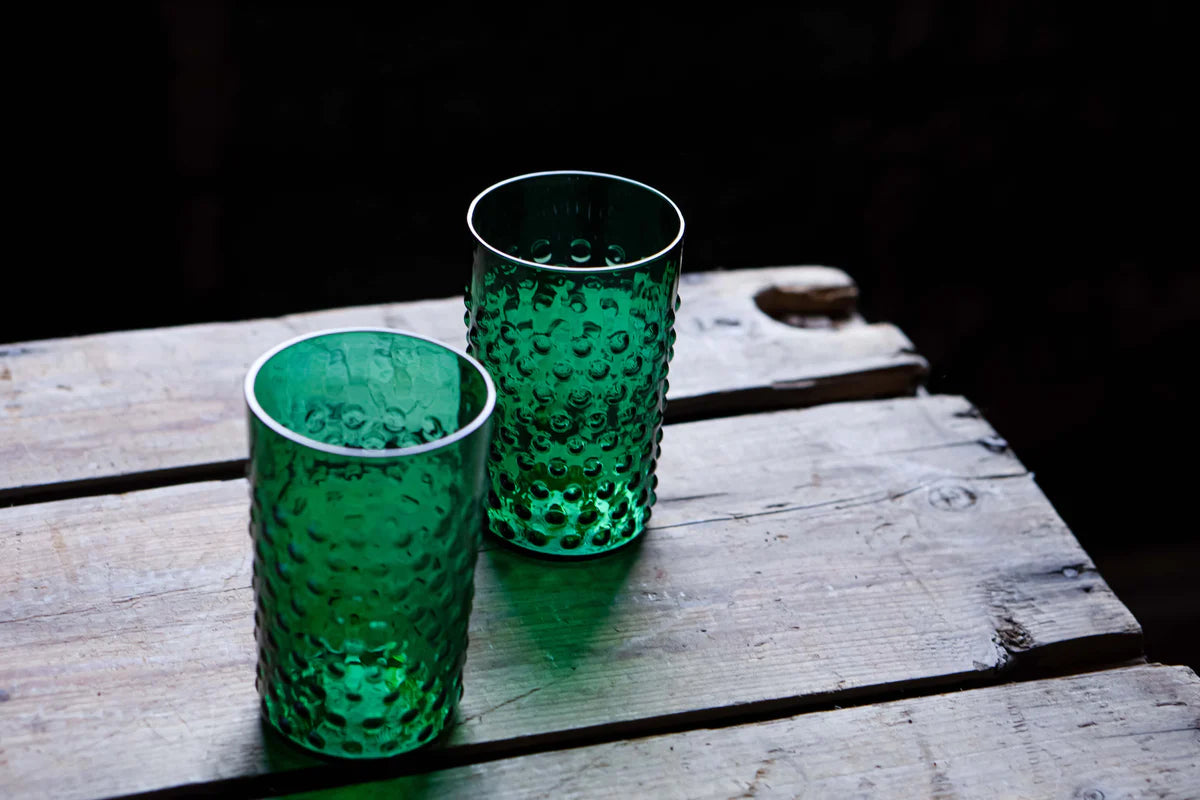 HOBNAIL 6PCS TUMBLER SET 200ML ( DARK GREEN )