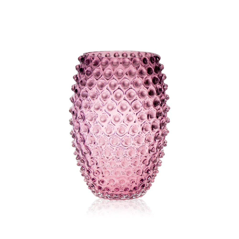 Klimchi Hobnail Egg Vase 23cm (Underlay Violet )