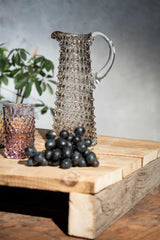 HOBNAIL JUG TALL 1000M (UNDERLAY BLACK SMOKE')