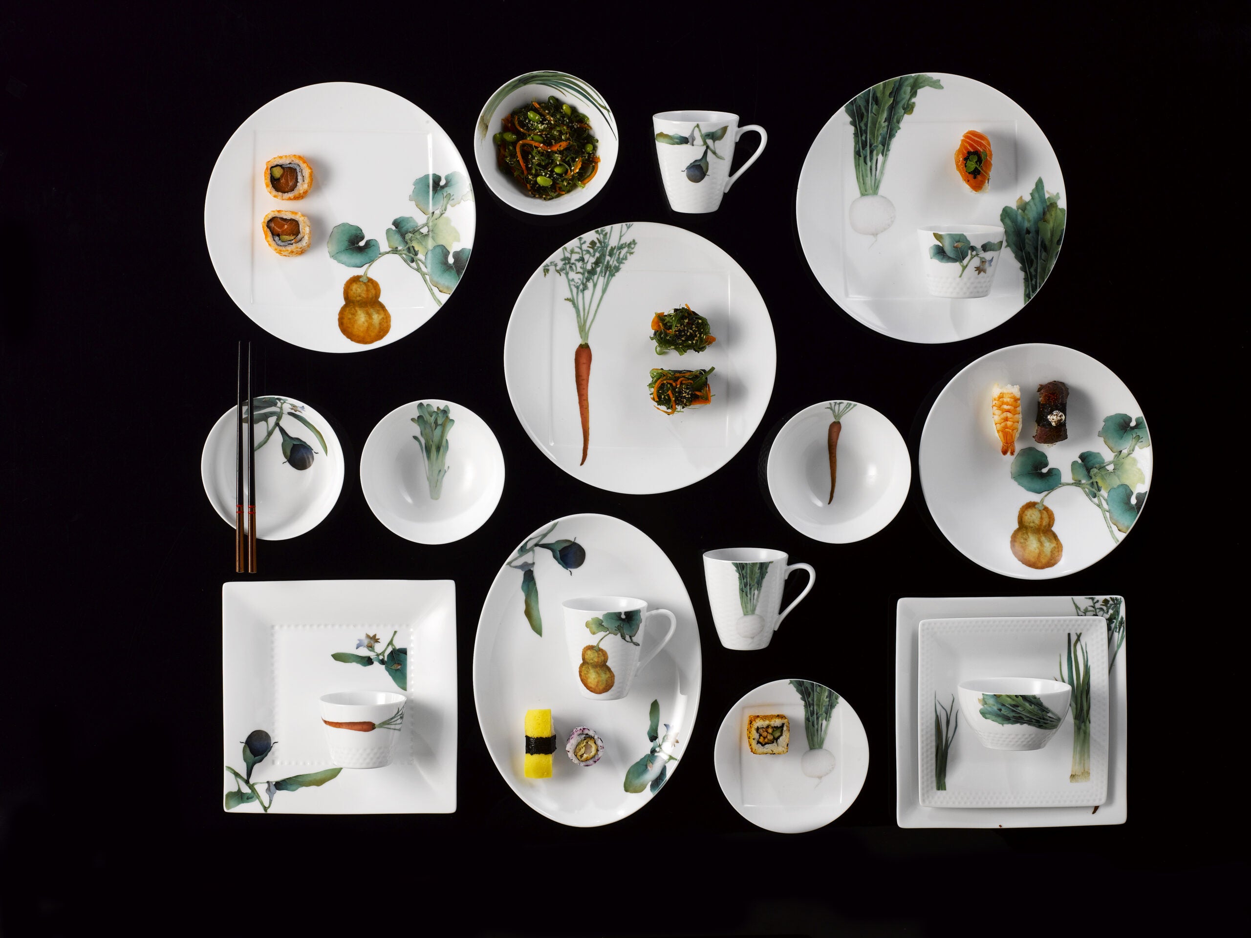 Noritake Coupe Deep Plate 23.4Cm-Kyoka Shunsai Radish