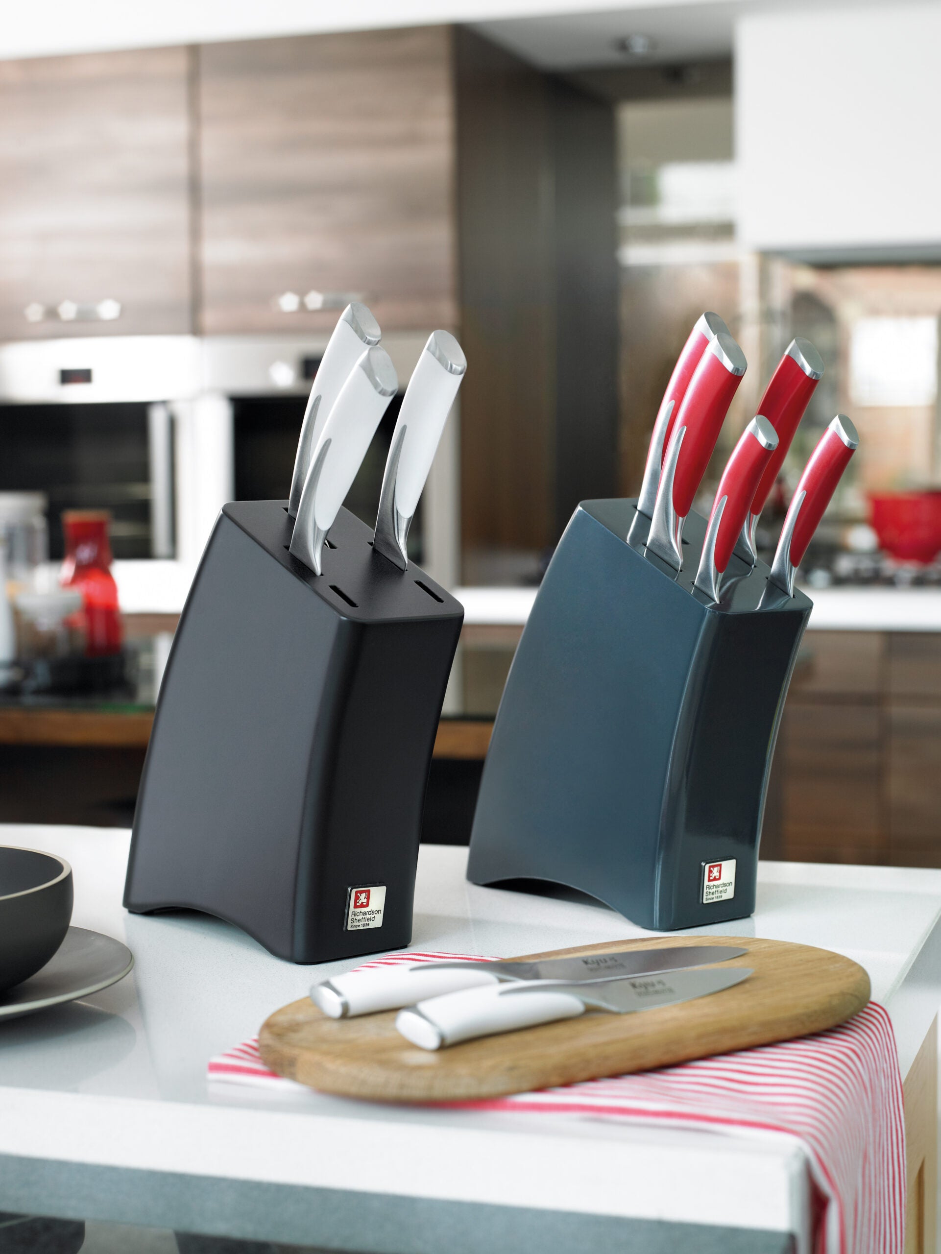 Richardson Sheffield Kyu Mono Kitchen Knife Block Set - 5Pcs