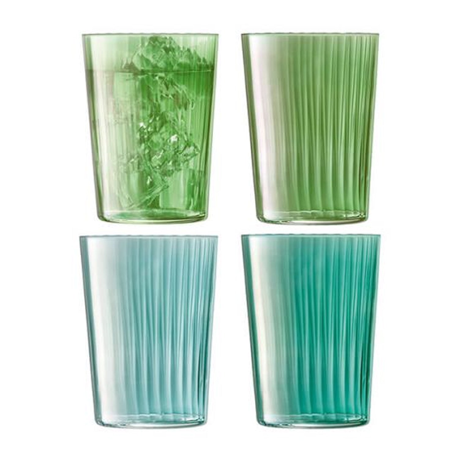 LSA International 4Pcs Set Gems Tumbler 560ML Assorted Jade