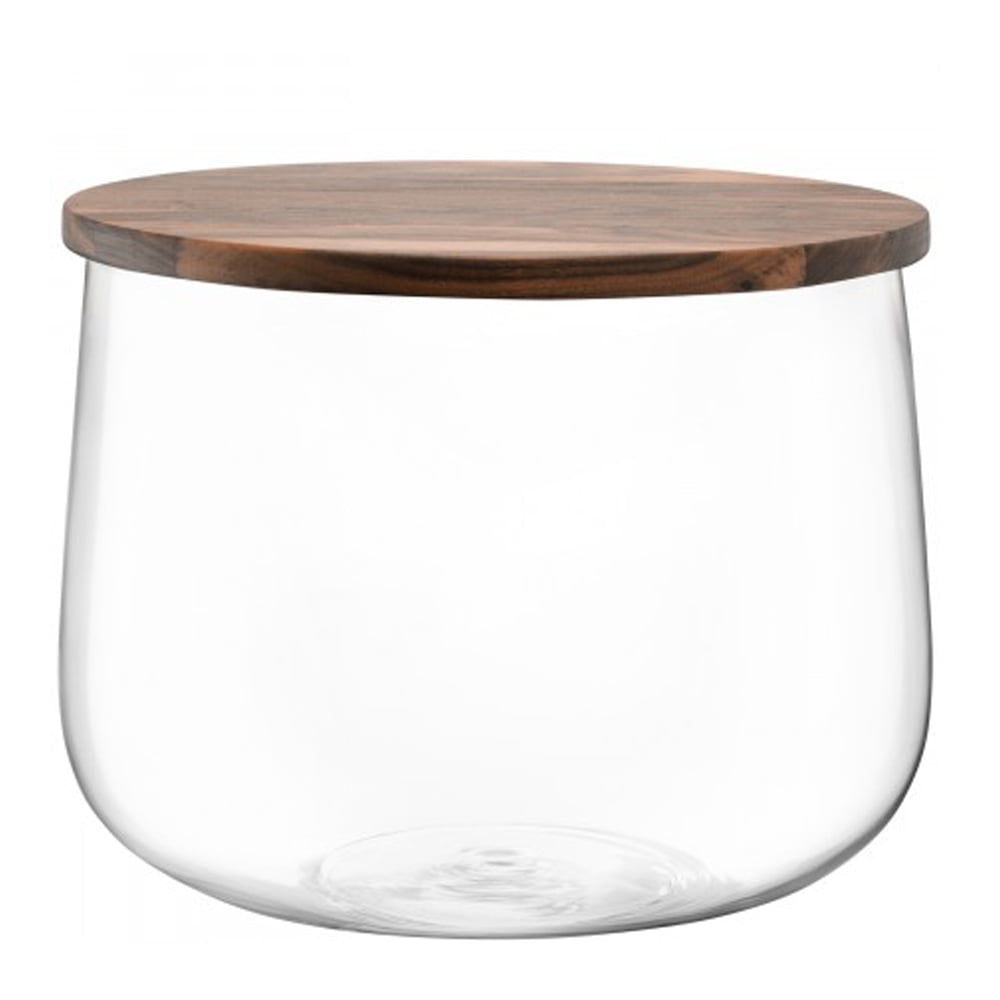 CITY BOWL & WALNUT LID Ø32CM CLEAR