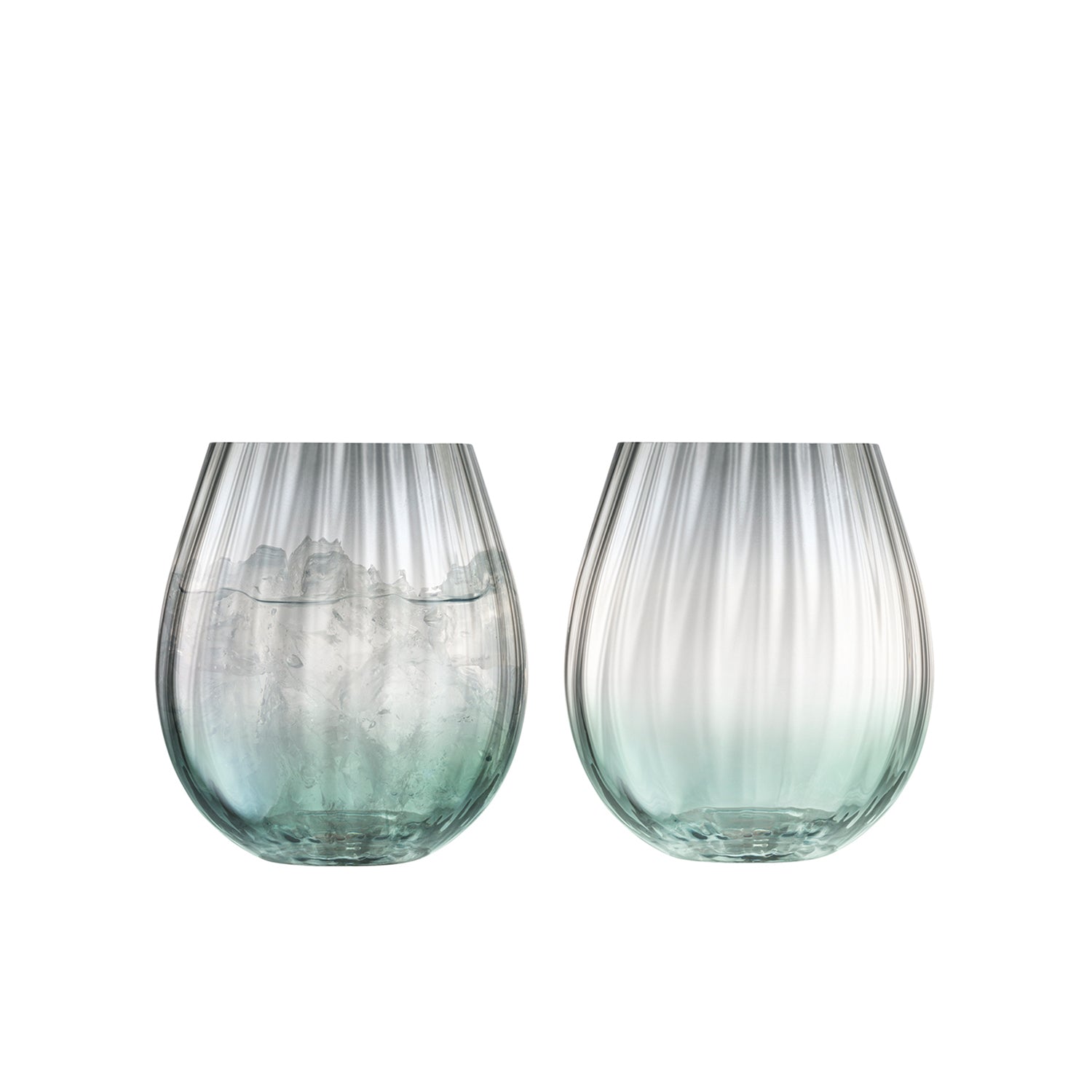 LSA International Dusk Tumbler 425ML Green/Grey x2