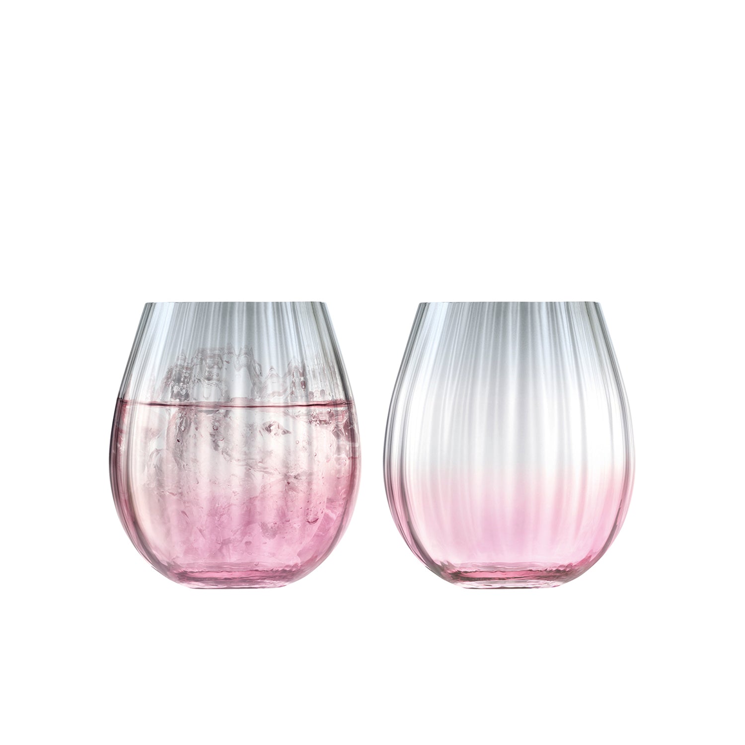 LSA International Dusk Tumbler 425ML Pink/Grey x2