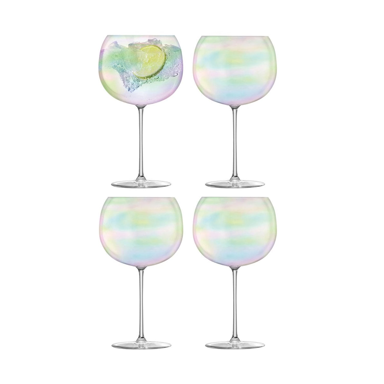LSA International Bubble Balloon Glass 680ML x4 - Pearl