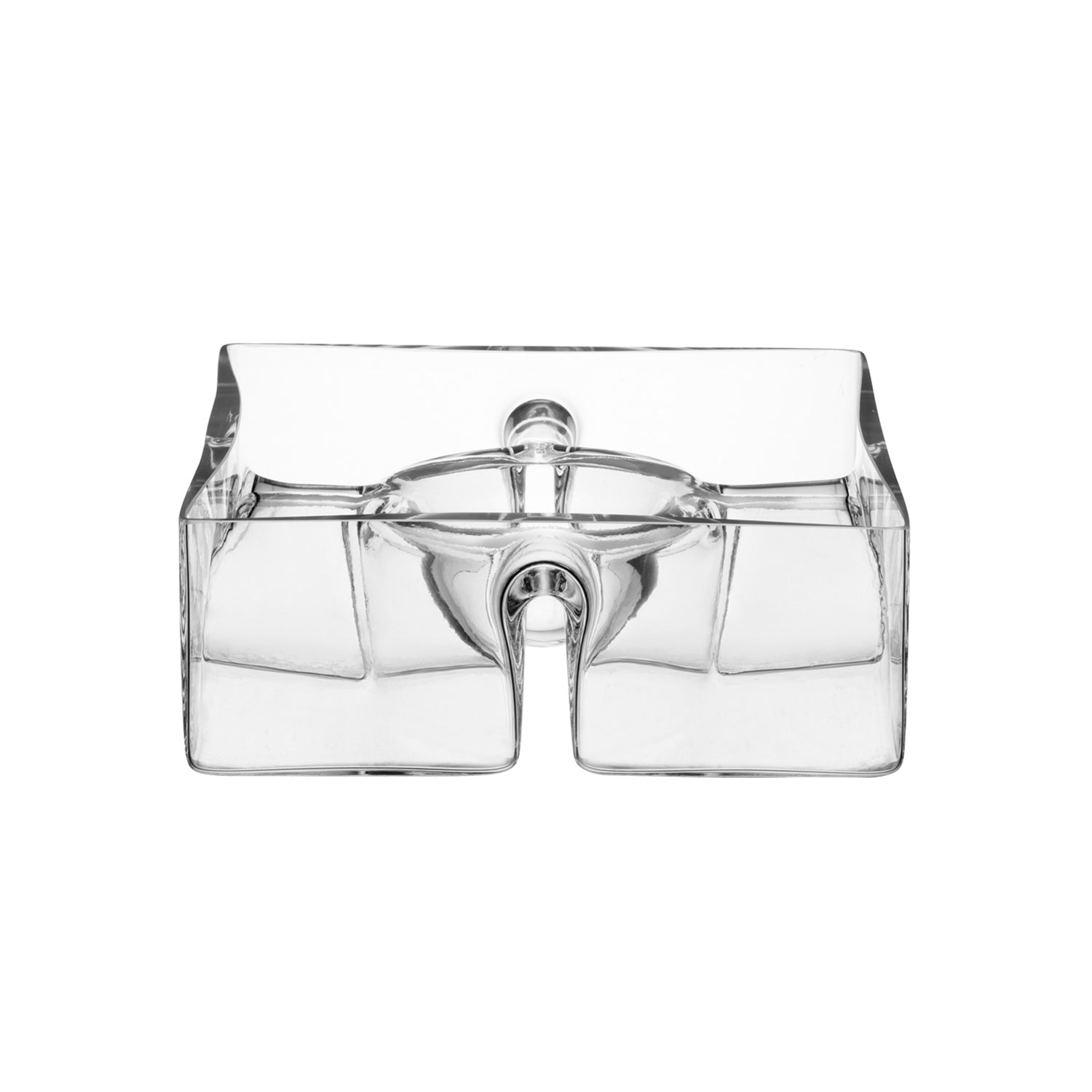 SERVE SQUARE PLATTER 23CM CLEAR