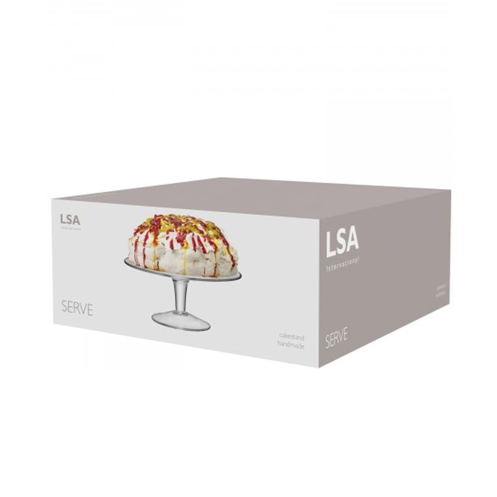 SERVE CAKE STAND Ø31CM CLEAR