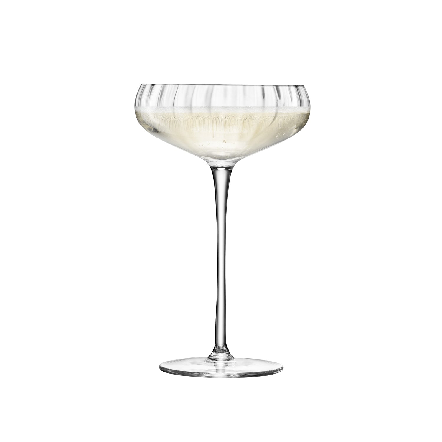 LSA International 4Pcs Set Aurelia Champagne Saucer 300ML - Clear Optic