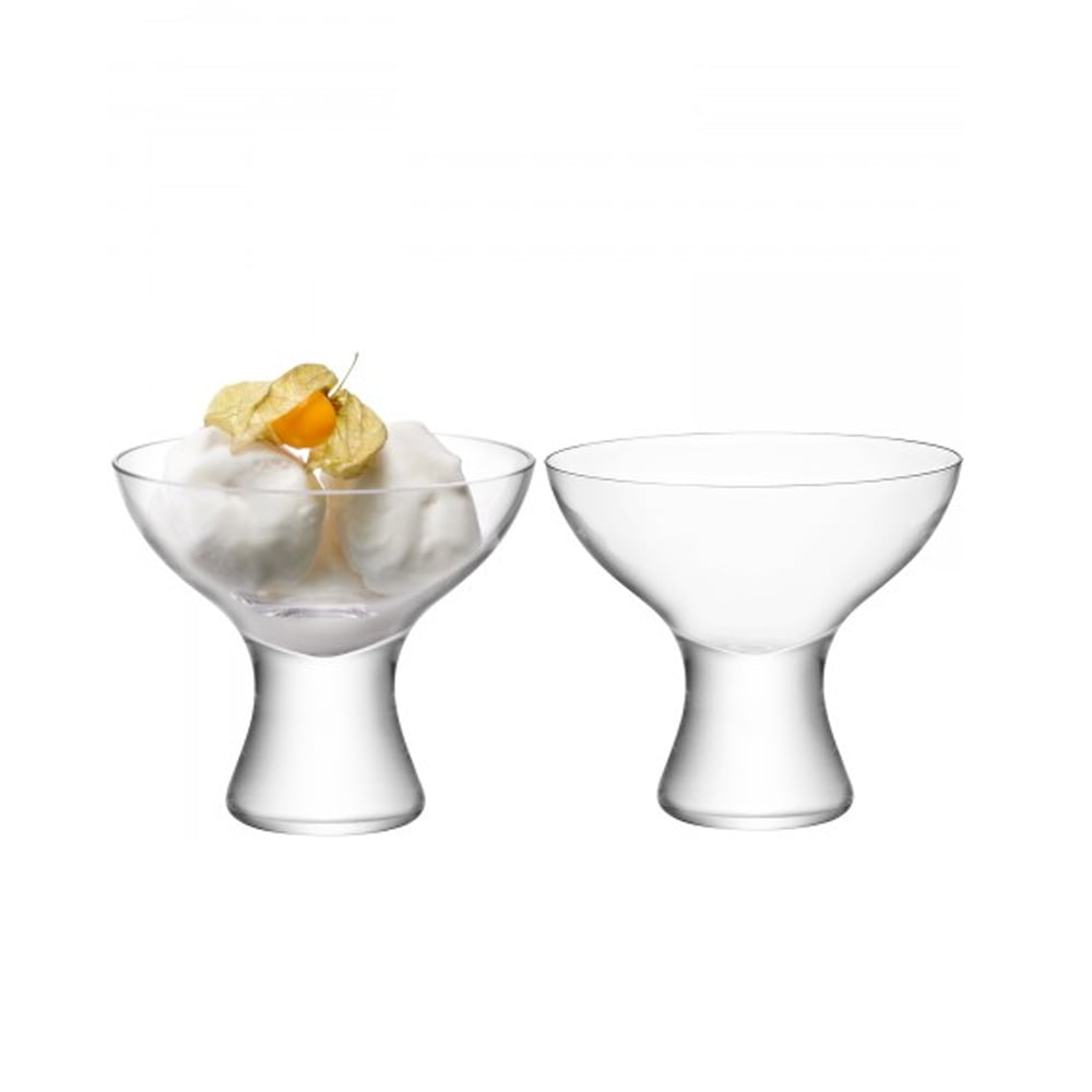 ELINA DESSERT DISH Ø12.5CM CLEAR X 2