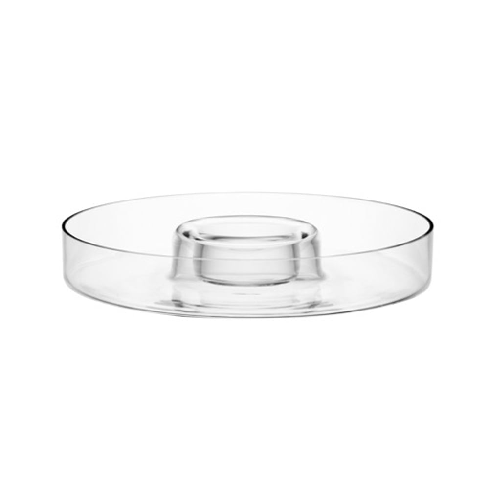 SERVE CIRCLE PLATTER Ø35CM CLEAR