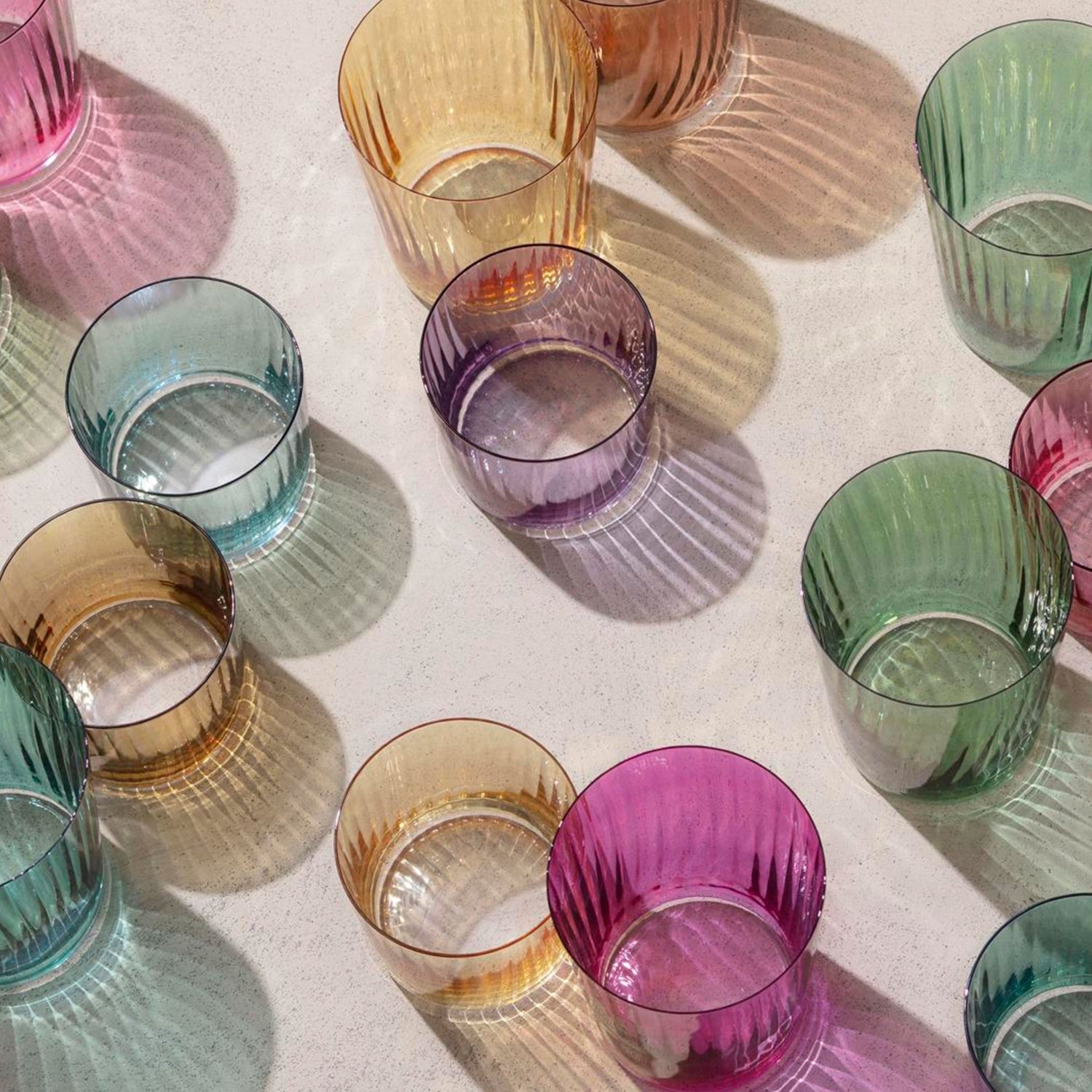 LSA International 4Pcs Set Gems Tumbler 560ML Assorted Jade