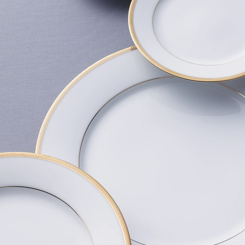 Noritake 96Pcs Dinner & Tea Set for 12 Person - Toorak Gold