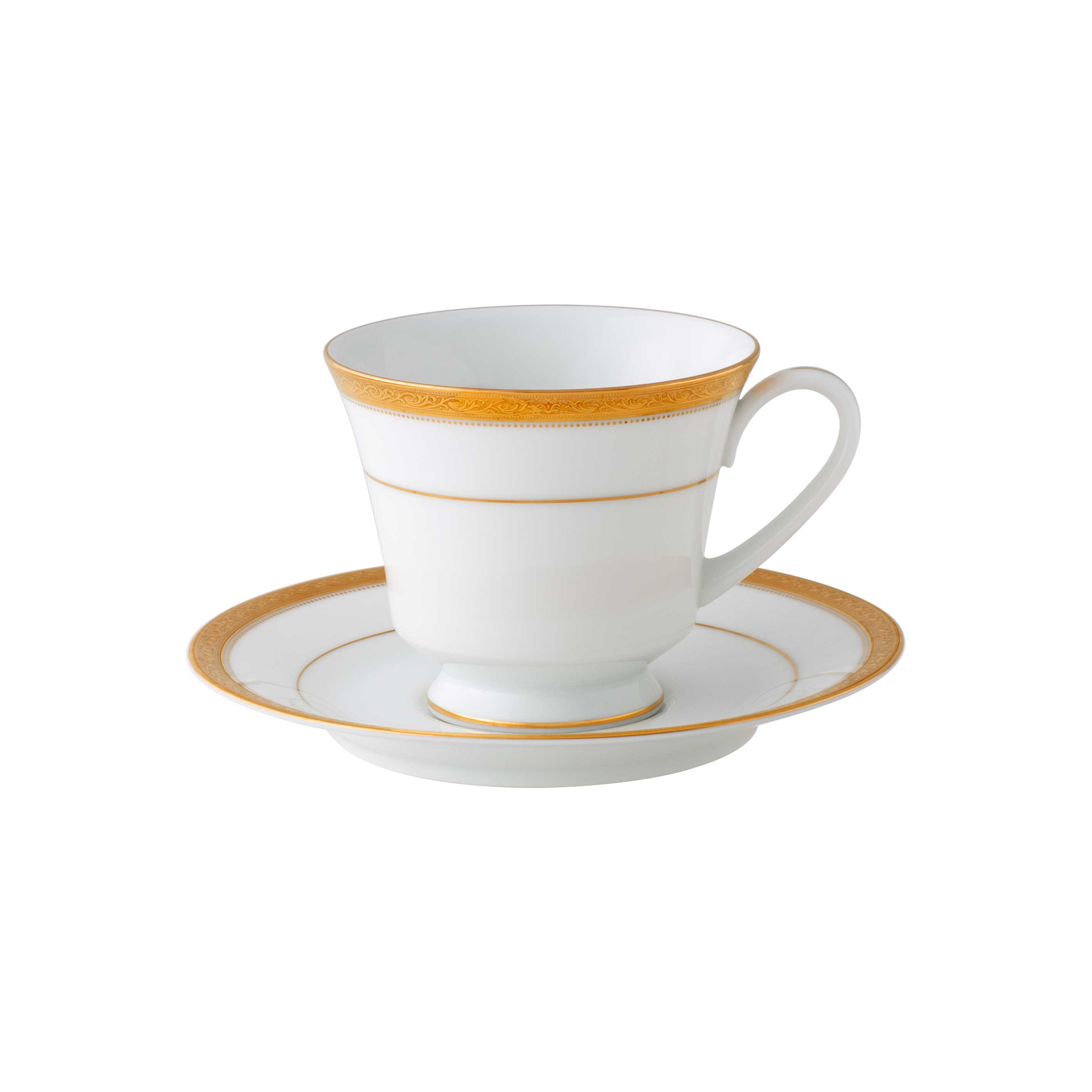 Noritake Majestic Tea Cup & Saucer - White