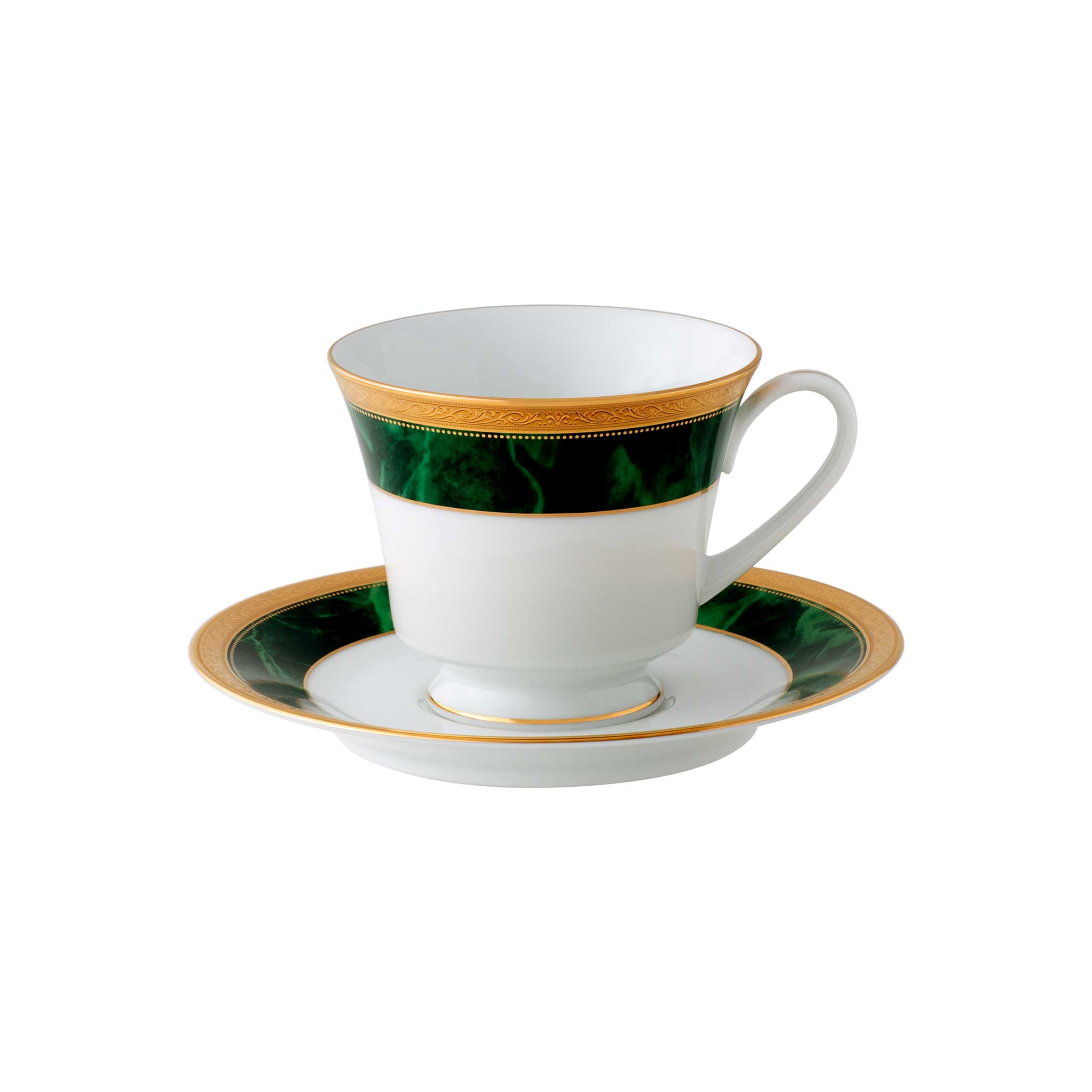 Noritake Majestic Tea Cup & Saucer - Green