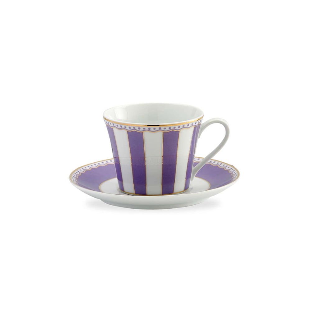 Noritake Carnivale Lavender 6Pcs Tea For Two Set With Gift Box