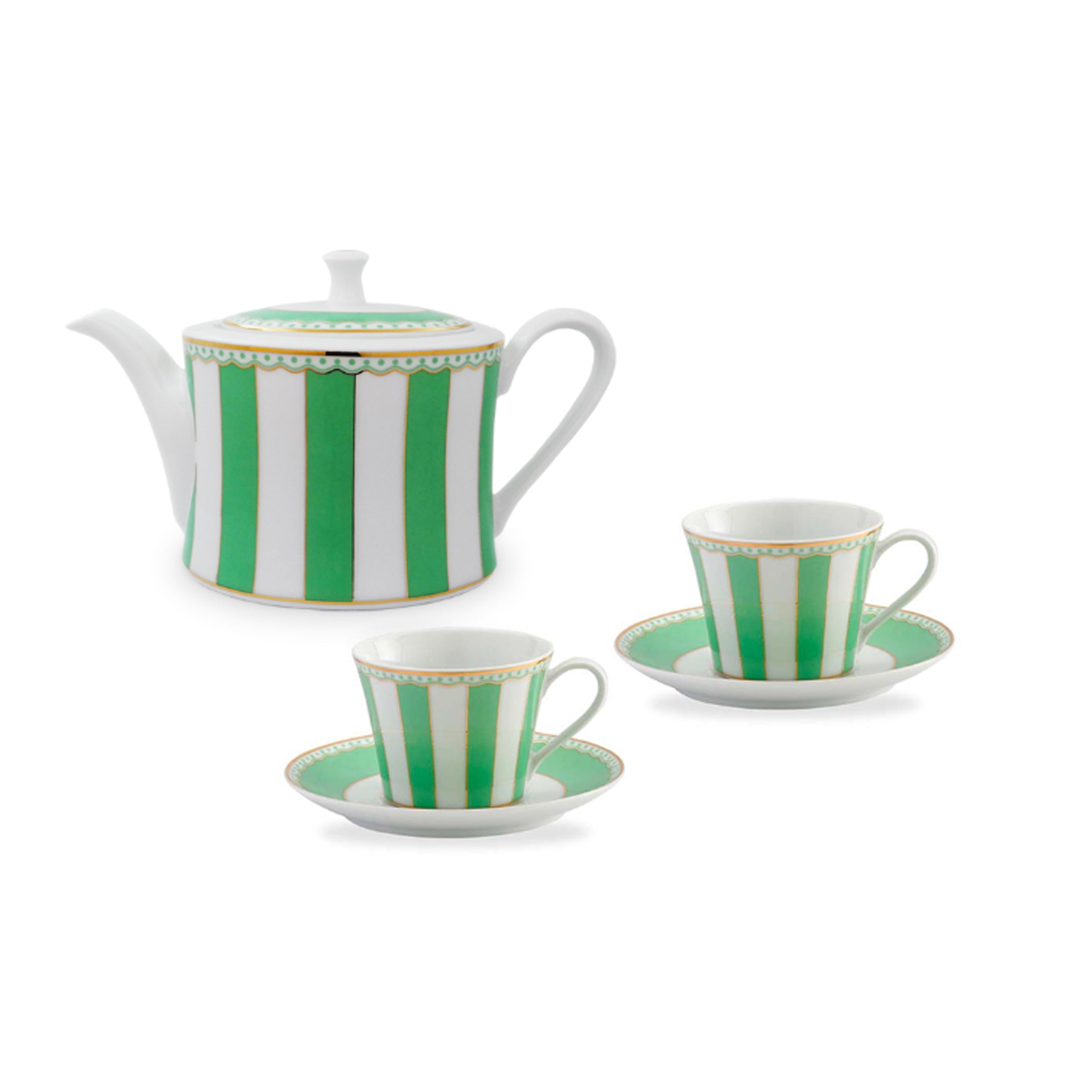 Noritake Carnivale Apple Green 6Pcs Tea For Two Set With Gift Box