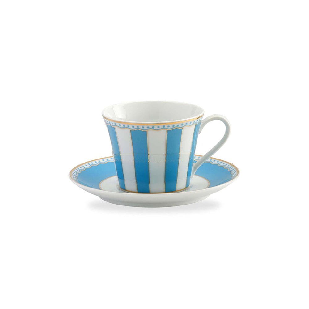 Noritake Carnivale Light Blue 6Pcs Tea For Two Set With Gift Box