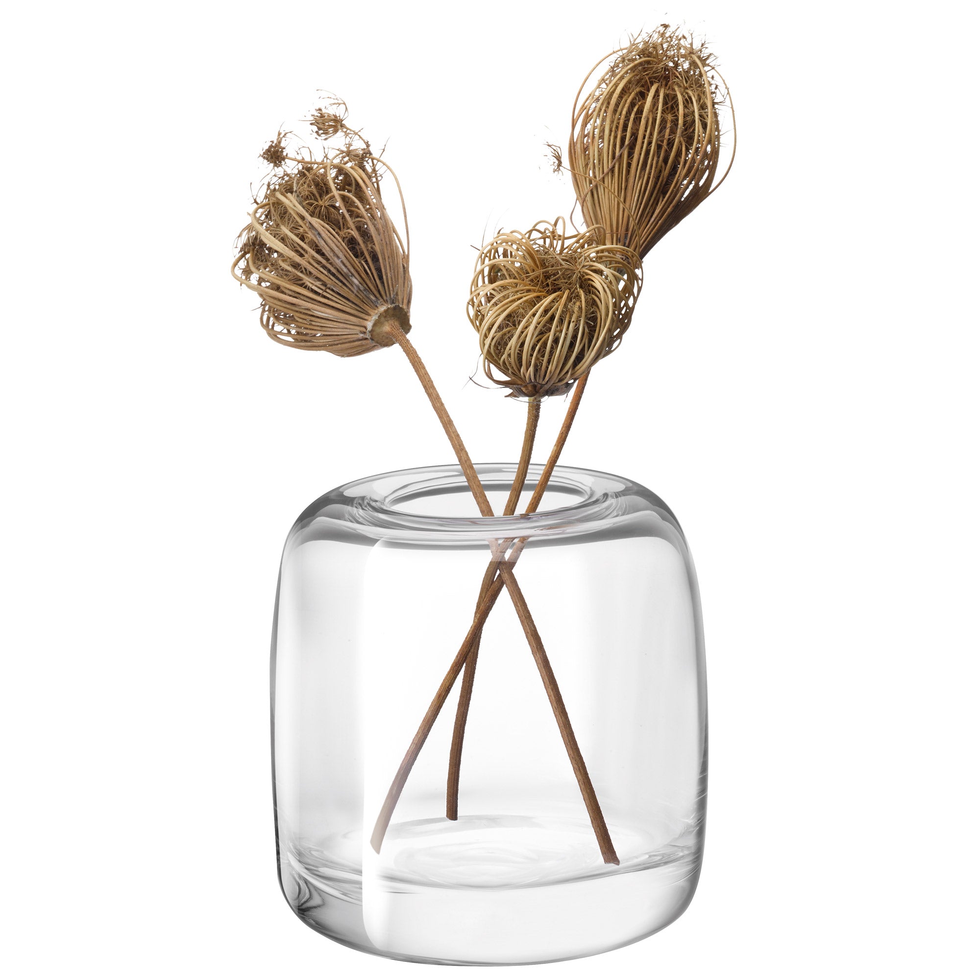 MELT VASE H15CM CLEAR