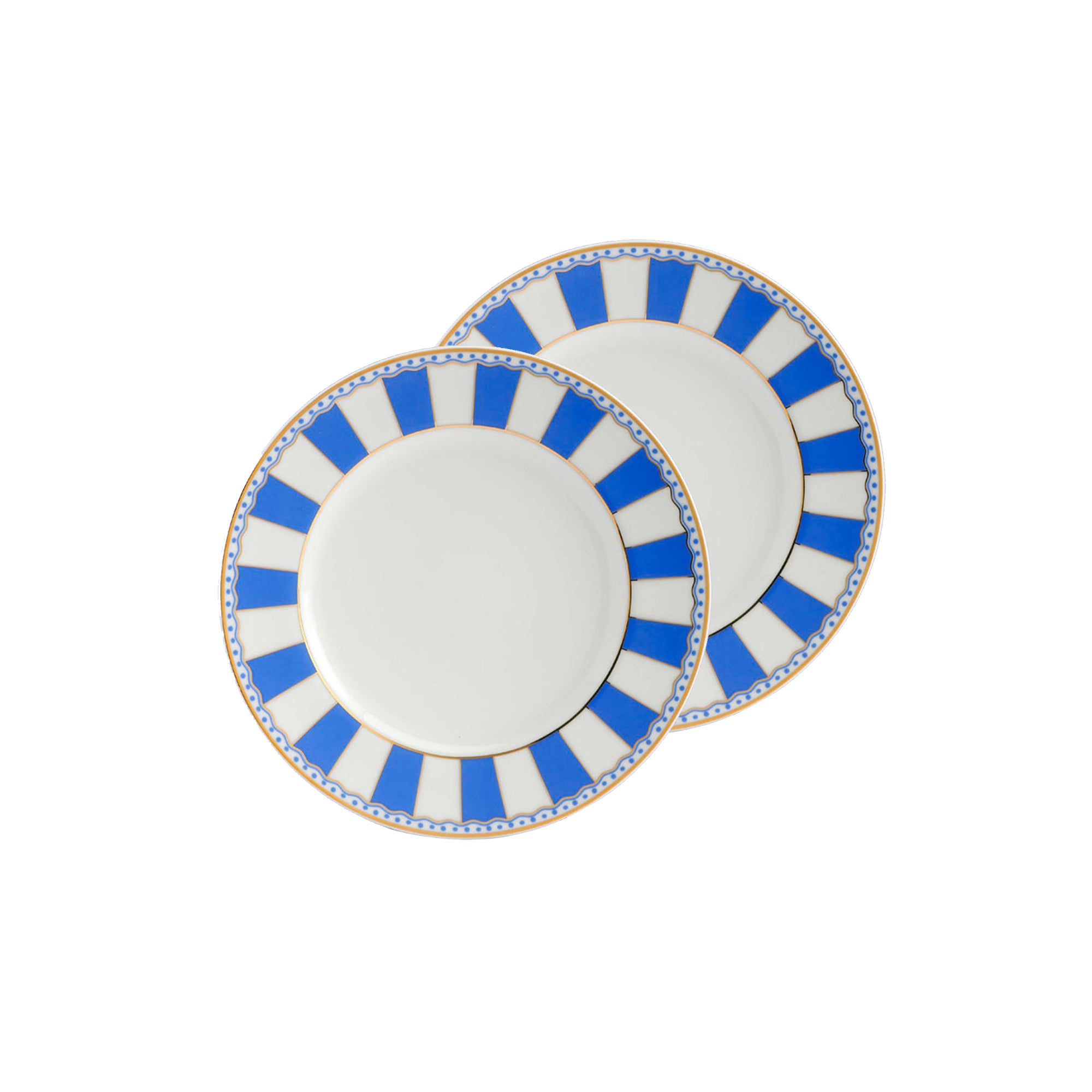 Noritake Carnivale Blue 2Pcs Mini Plate 16Cm