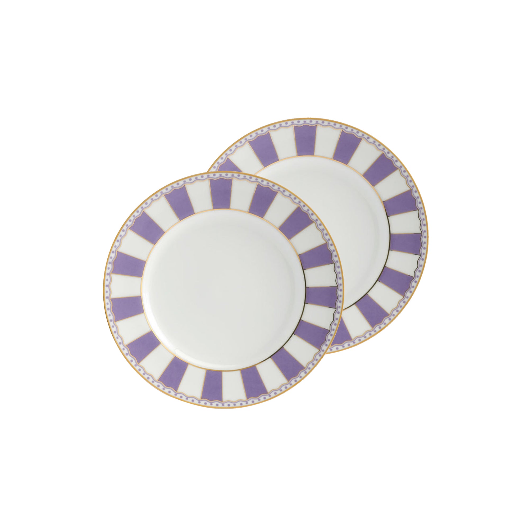 Noritake Carnivale Lavender 2Pcs Mini Plate 16Cm
