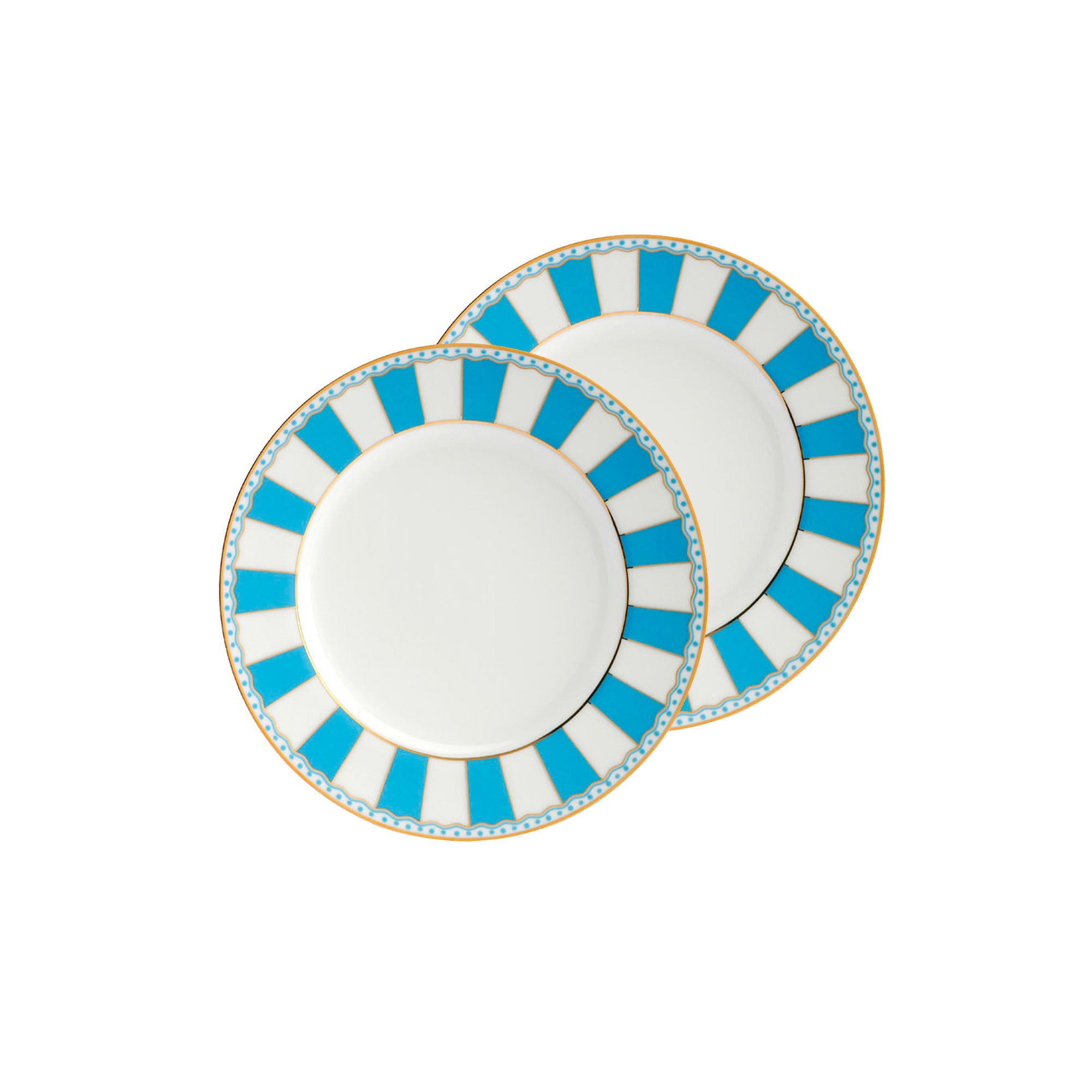 Noritake Carnivale Light Blue 2Pcs Mini Plate 16Cm