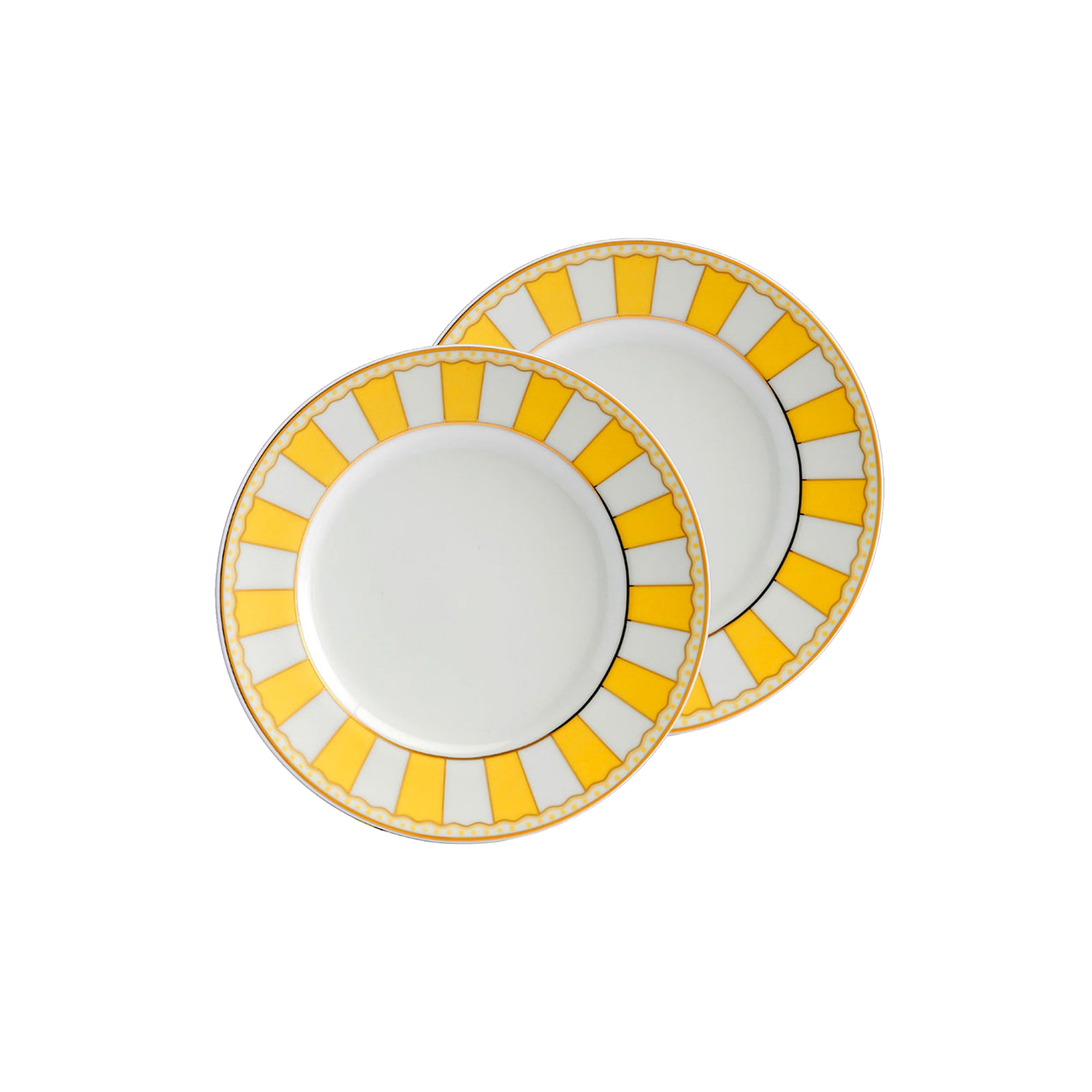 Noritake Carnivale Yellow 2Pcs Mini Plate 16Cm