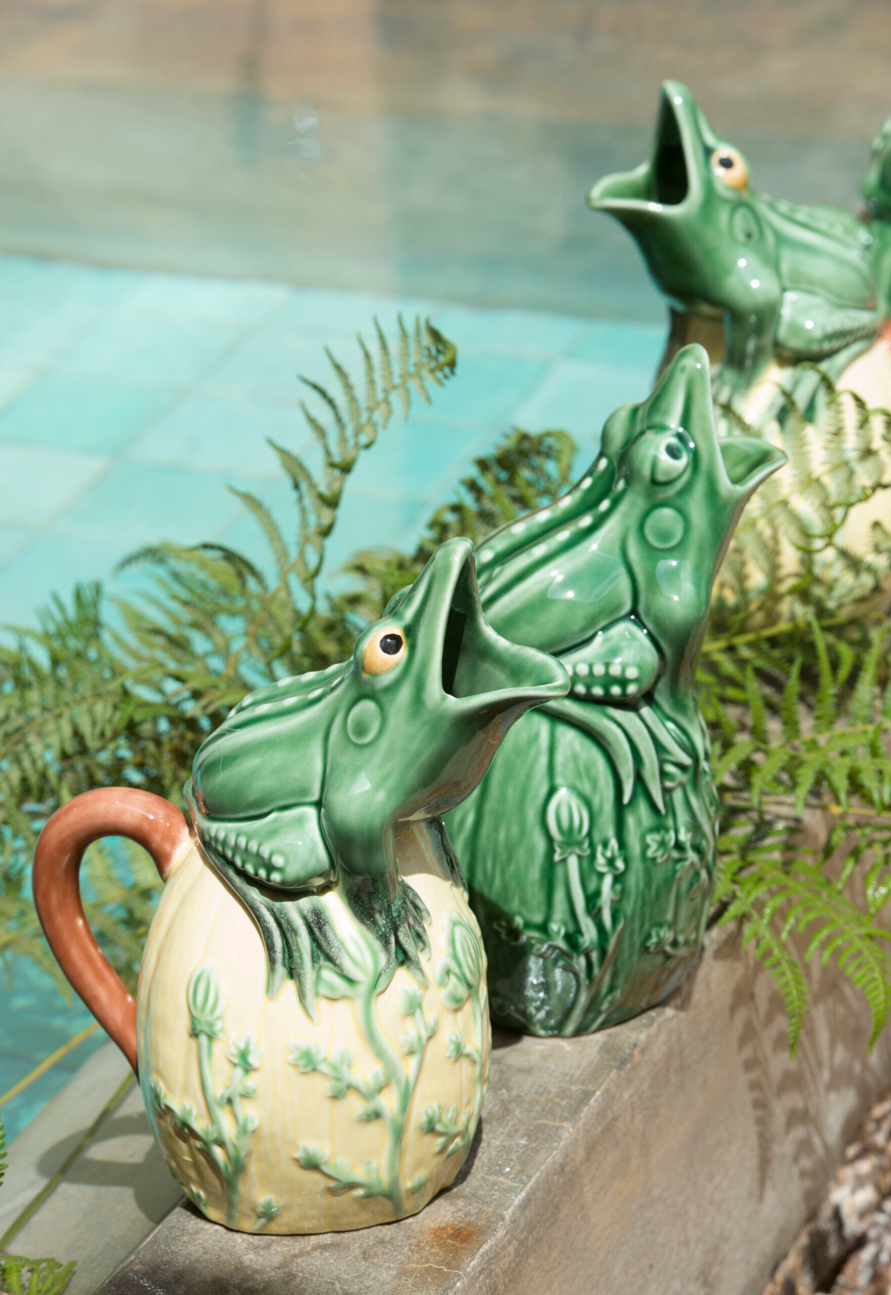 Bordallo Pinheiro Pitcher Frog Green - Pitcher