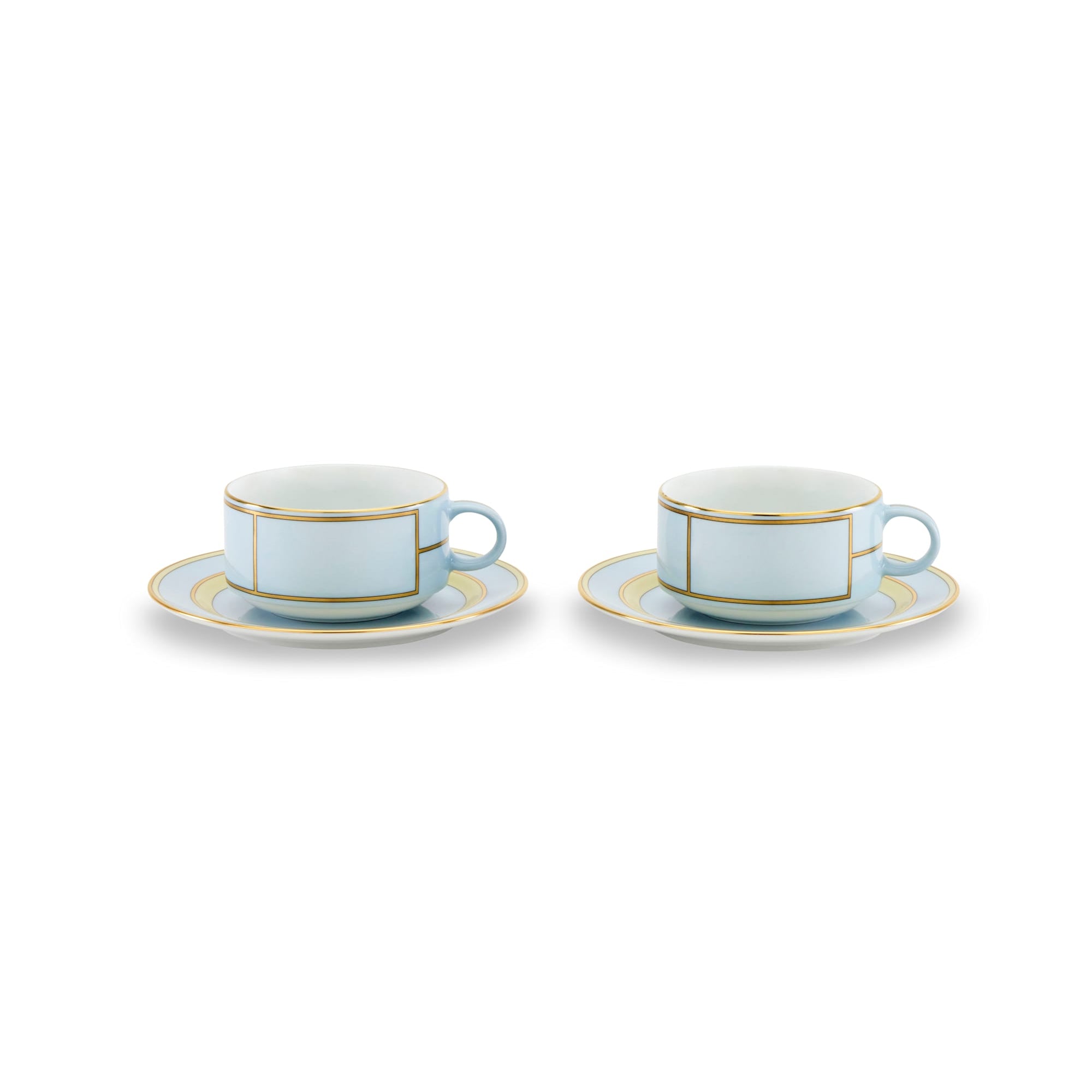 Ginori 1735 Tea Cup Set for 2 - Diva Celeste