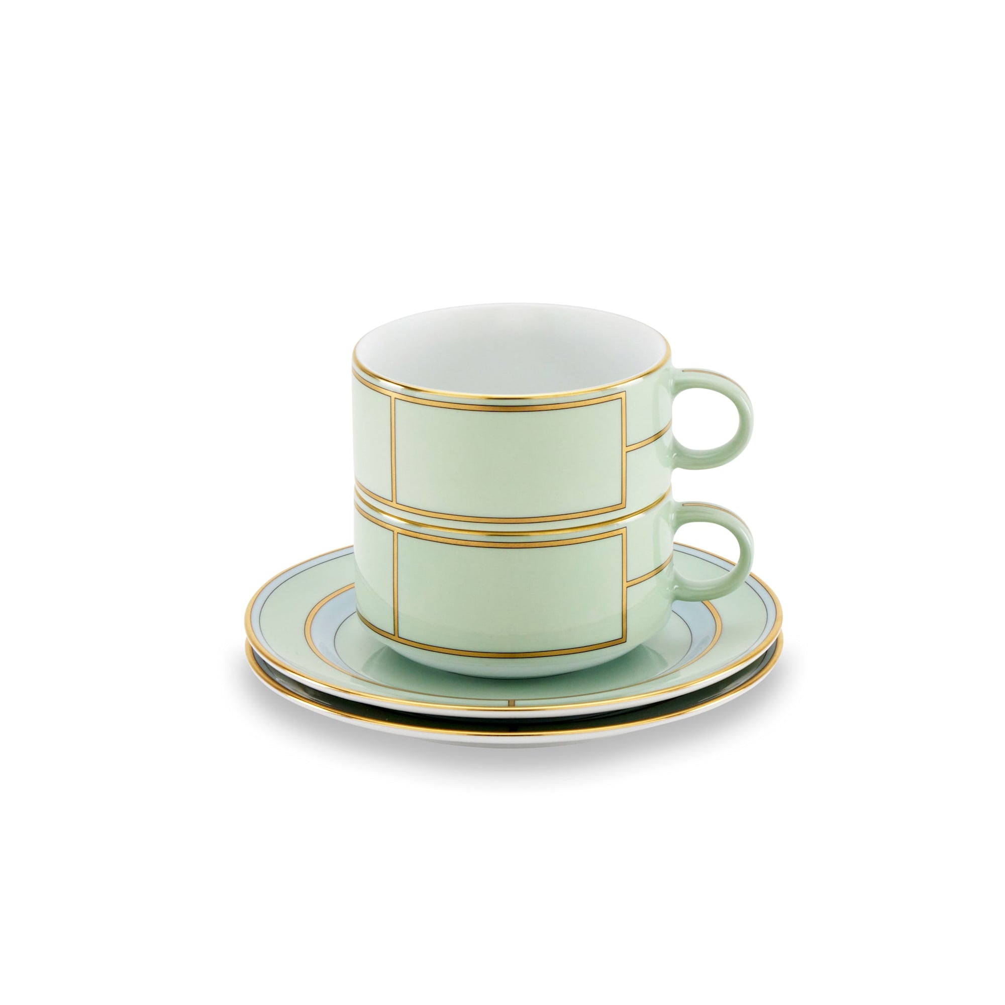 Ginori 1735 Tea Cup Set for 2 - Diva Verde