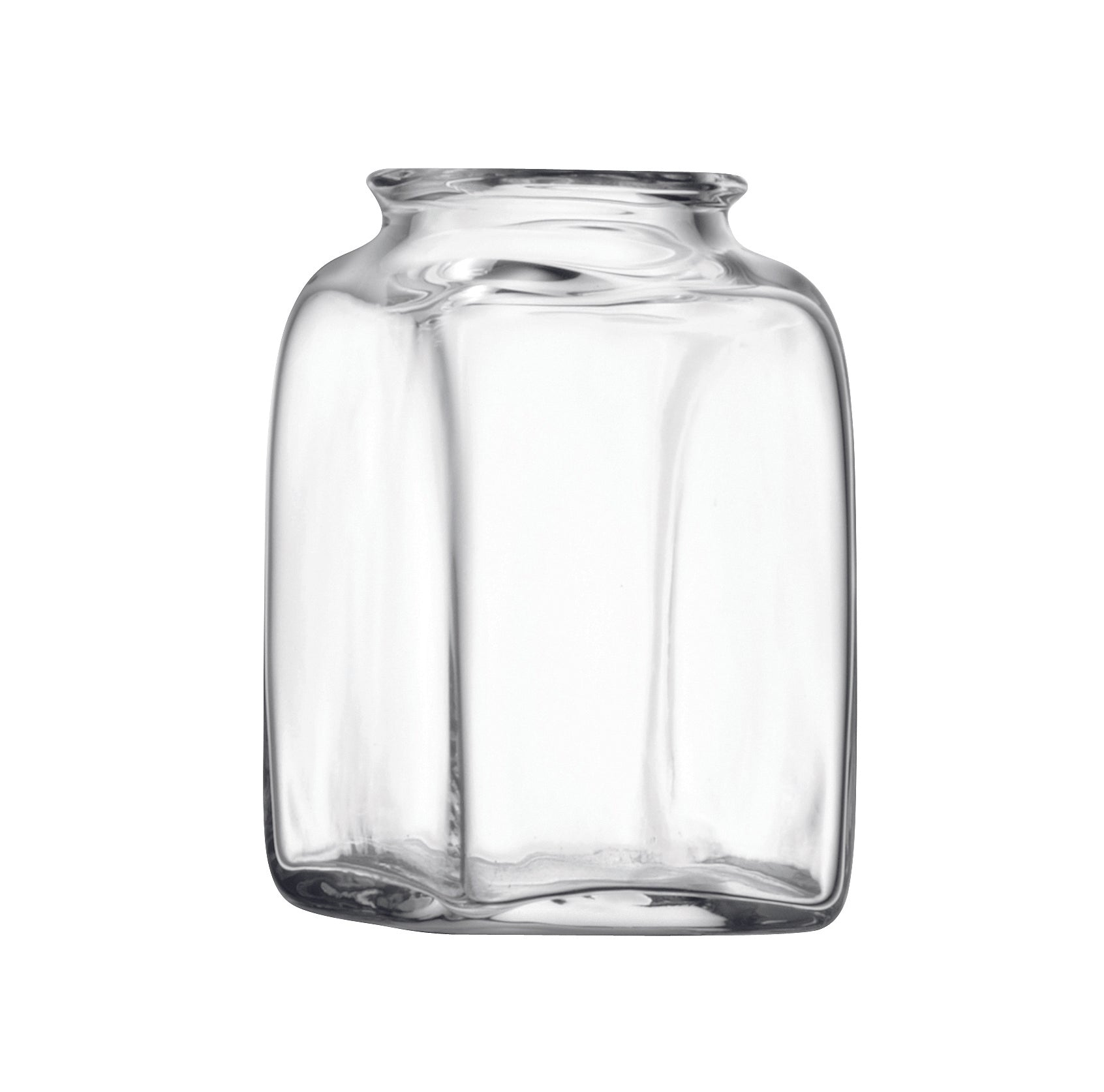 UMBERTO VASE H14CM CLEAR