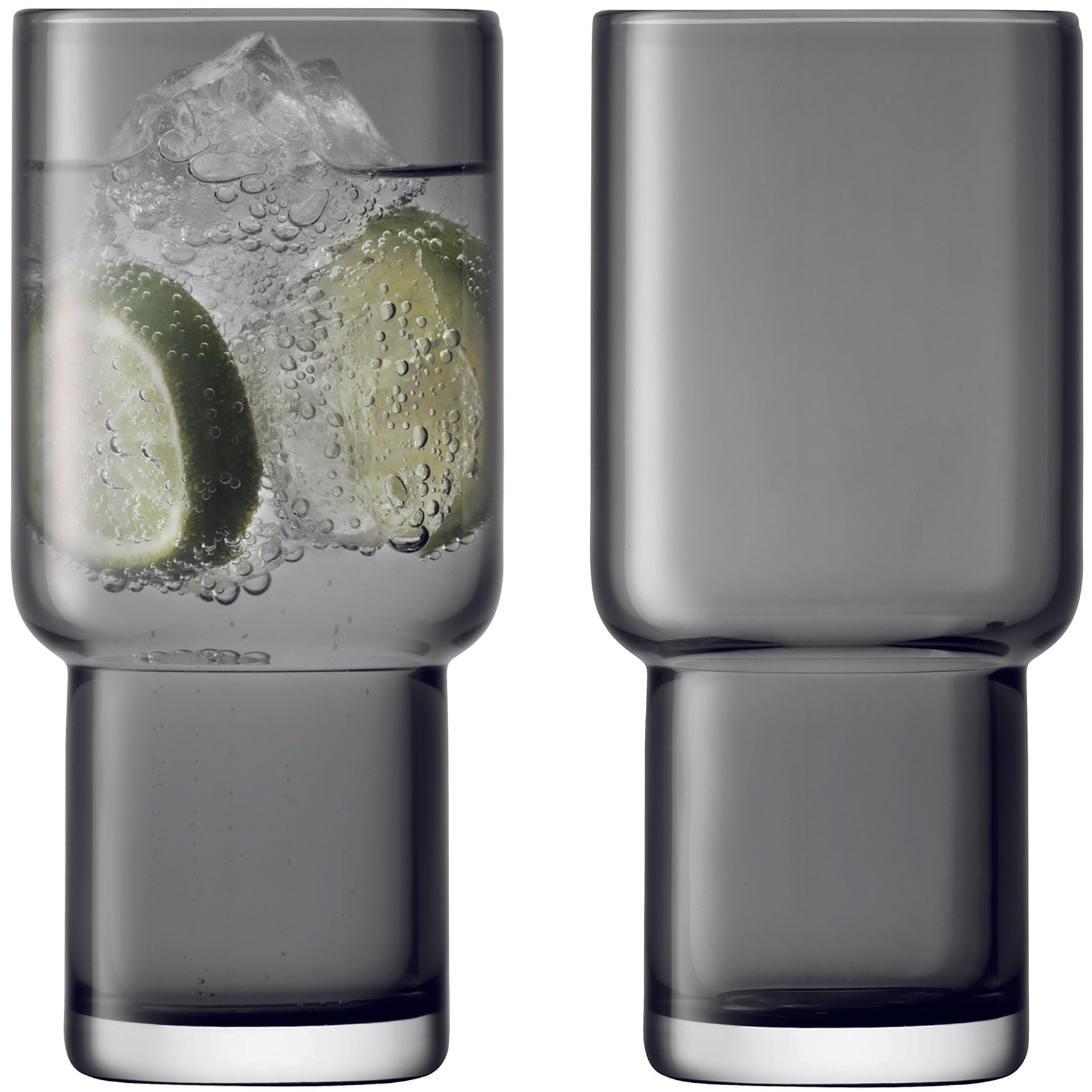 LSA International 2Pcs Set Utility Highball 390ML - Slate