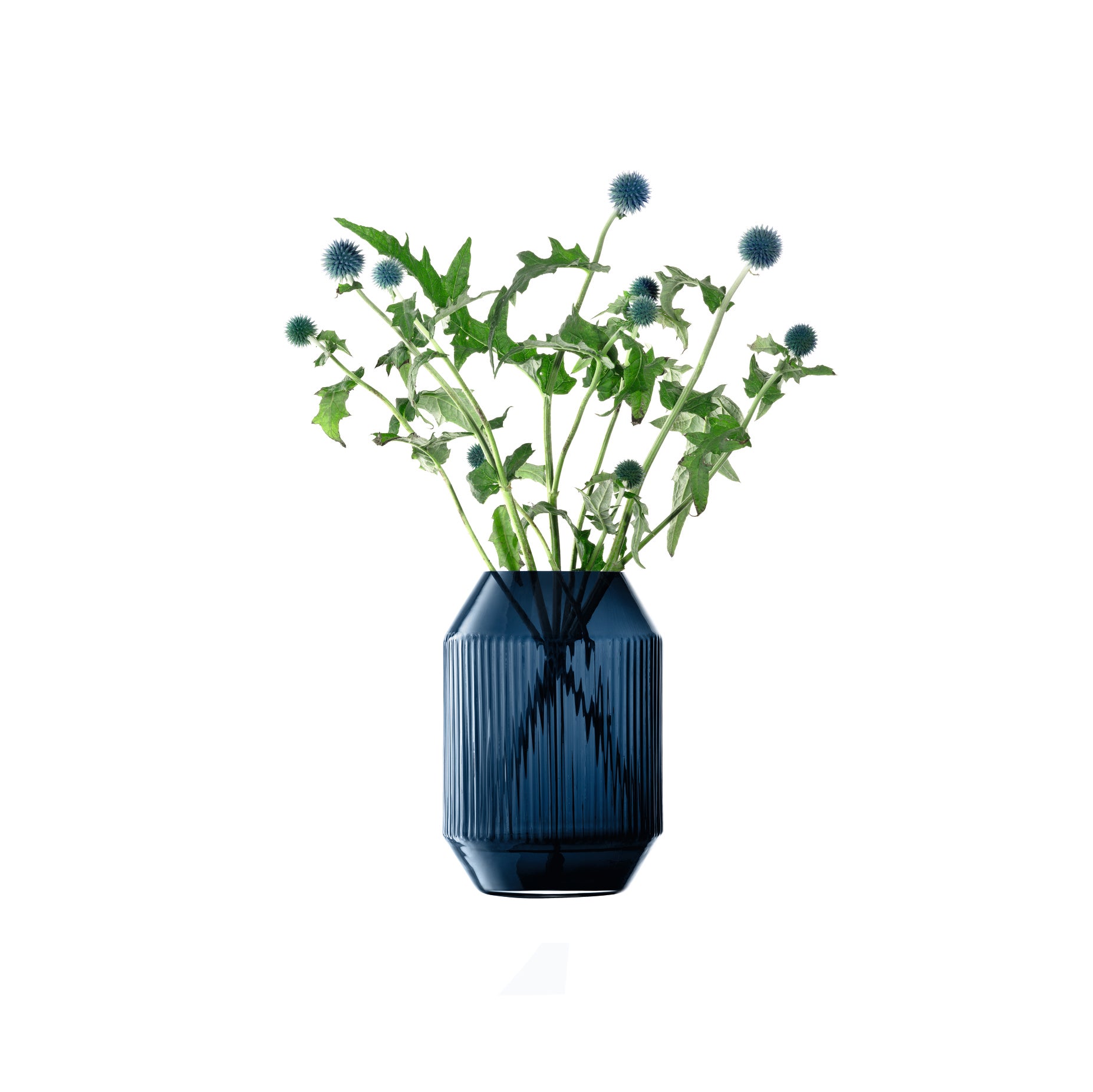 LSA International Rotunda Lantern/Vase H26cm - Sapphire