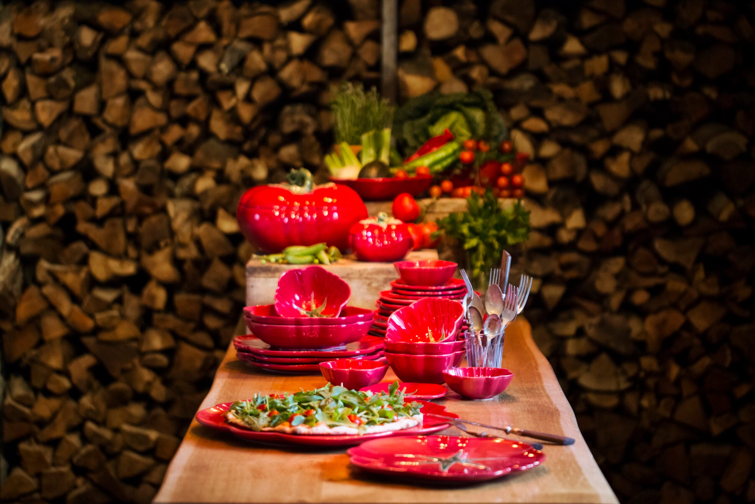 Bordallo Pinheiro Butter Dish with Cover - Tomato