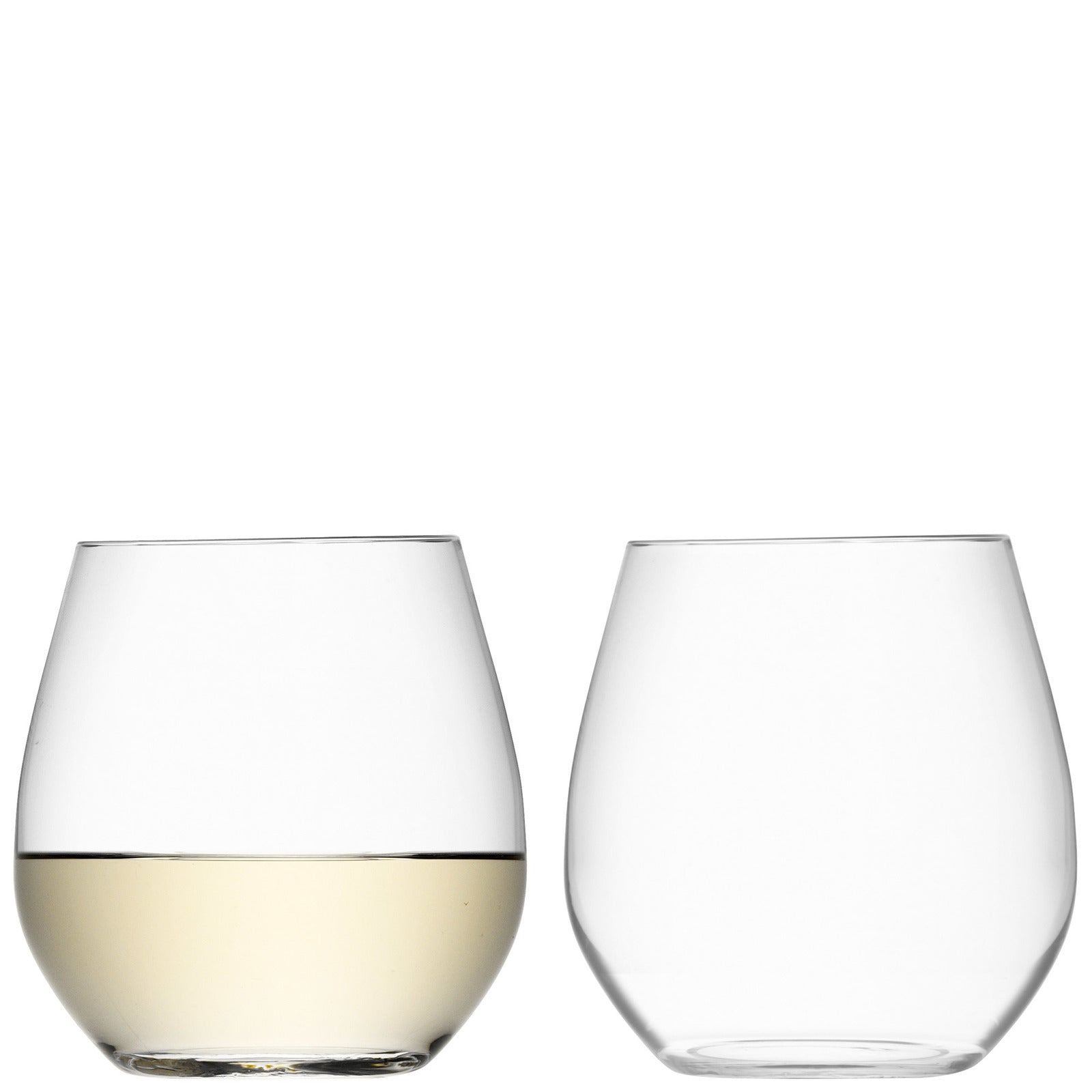 LSA International Wine Stemless Red Wine Glass Clear x4