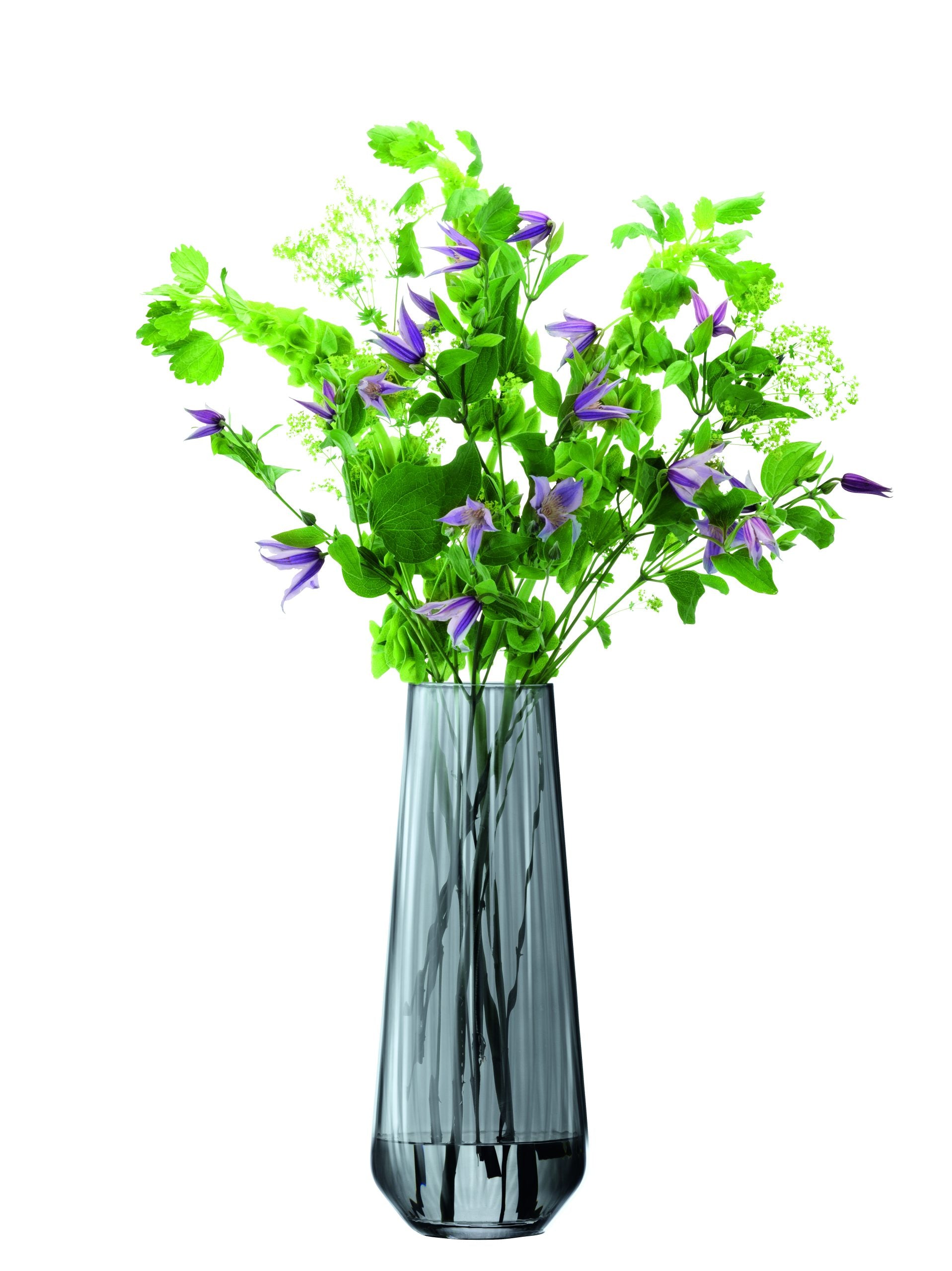 ZINC VASE H36CM SHEER ZINC